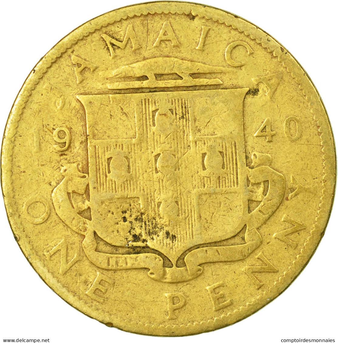 Monnaie, Jamaica, George VI, Penny, 1940, Franklin Mint, TB, Nickel-brass, KM:32 - Jamaica