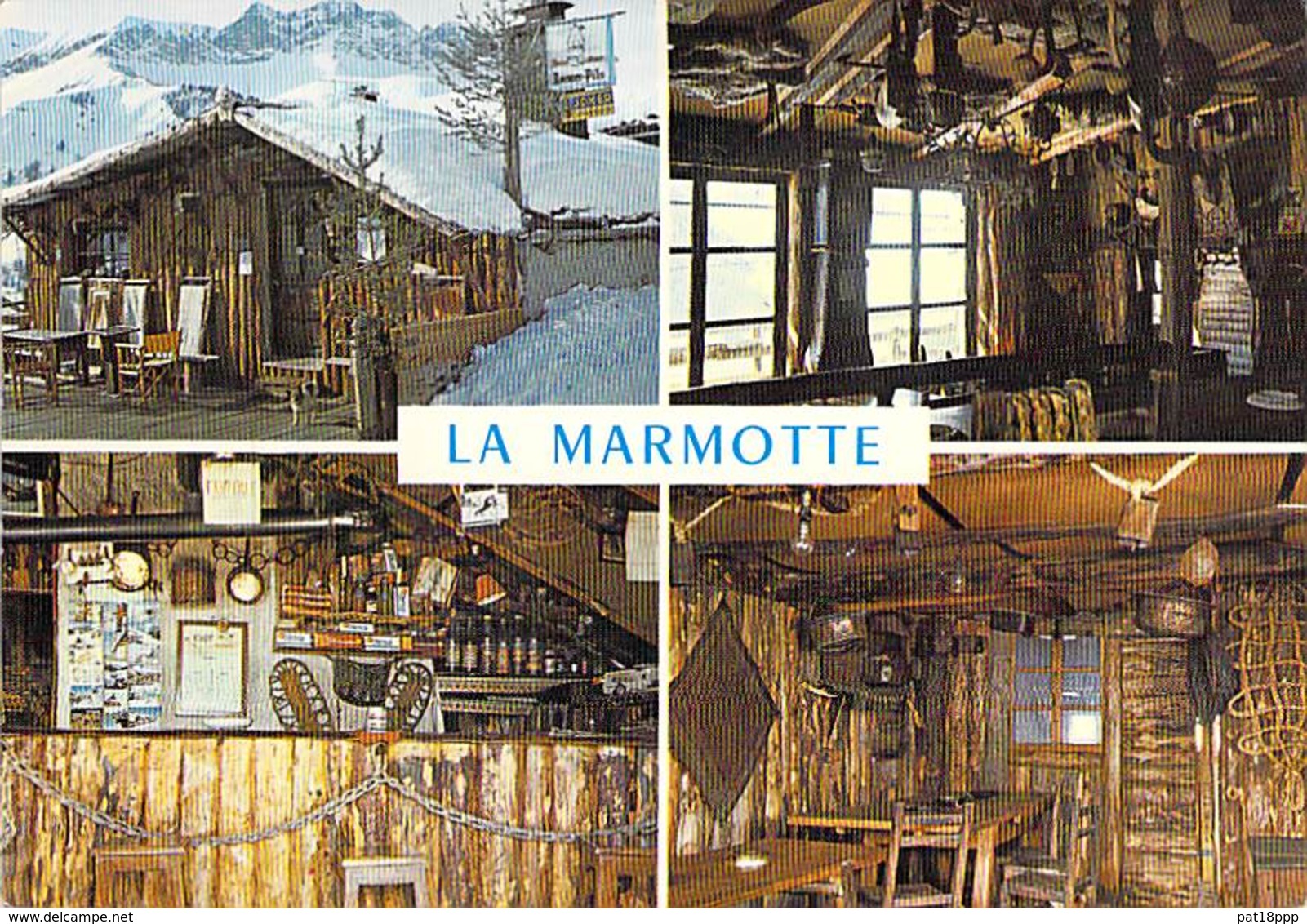 05 - SAINT VERAN : Café " LA MARMOTTE " - Jolie CPSM Multivues  Grand Format - Hautes Alpes - Other & Unclassified