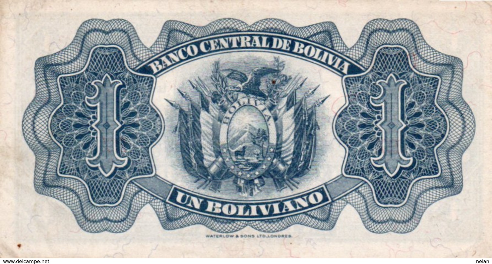 BOLIVIA 1 BOLIVIANO 1928 P-128a7 XF++-SERIE-009955 - Bolivia