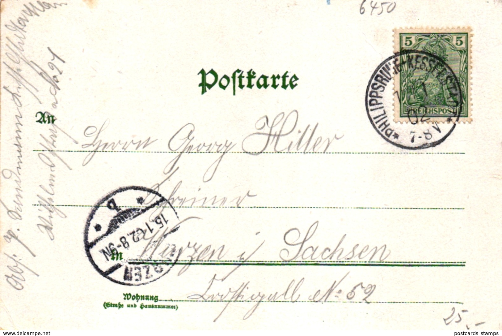 Hanau, Farb-Litho, 1902 Nach Wurzen In Sachsen Versandt - Hanau