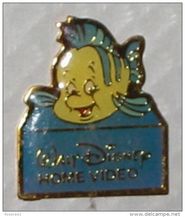 Pin's DISNEY HOME VIDEO, POISSON, LA PETITE SIRENE - Disney