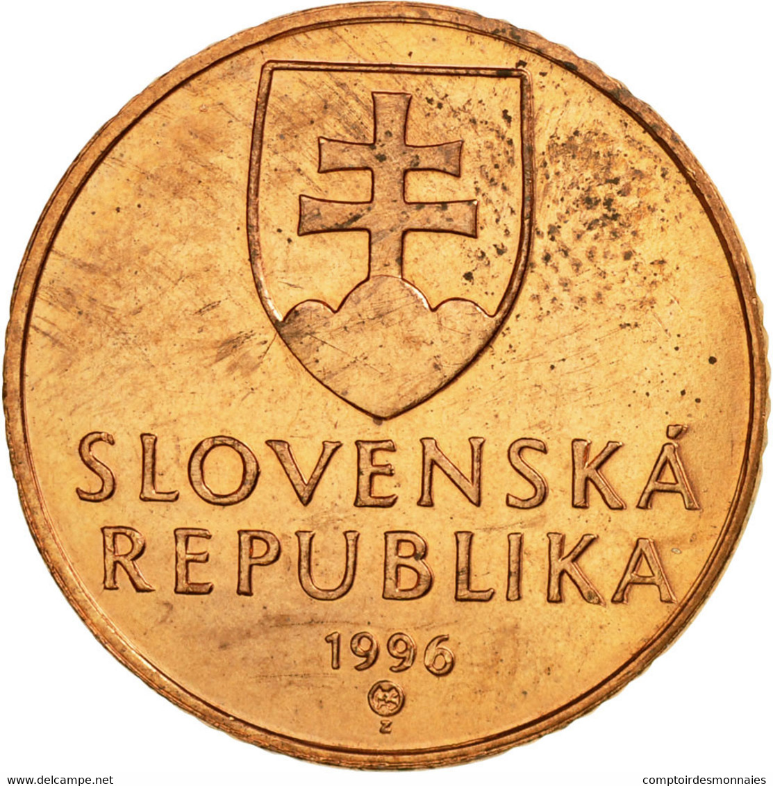 Monnaie, Slovaquie, 50 Halierov, 1996, SUP, Copper Plated Steel, KM:35 - Slovaquie