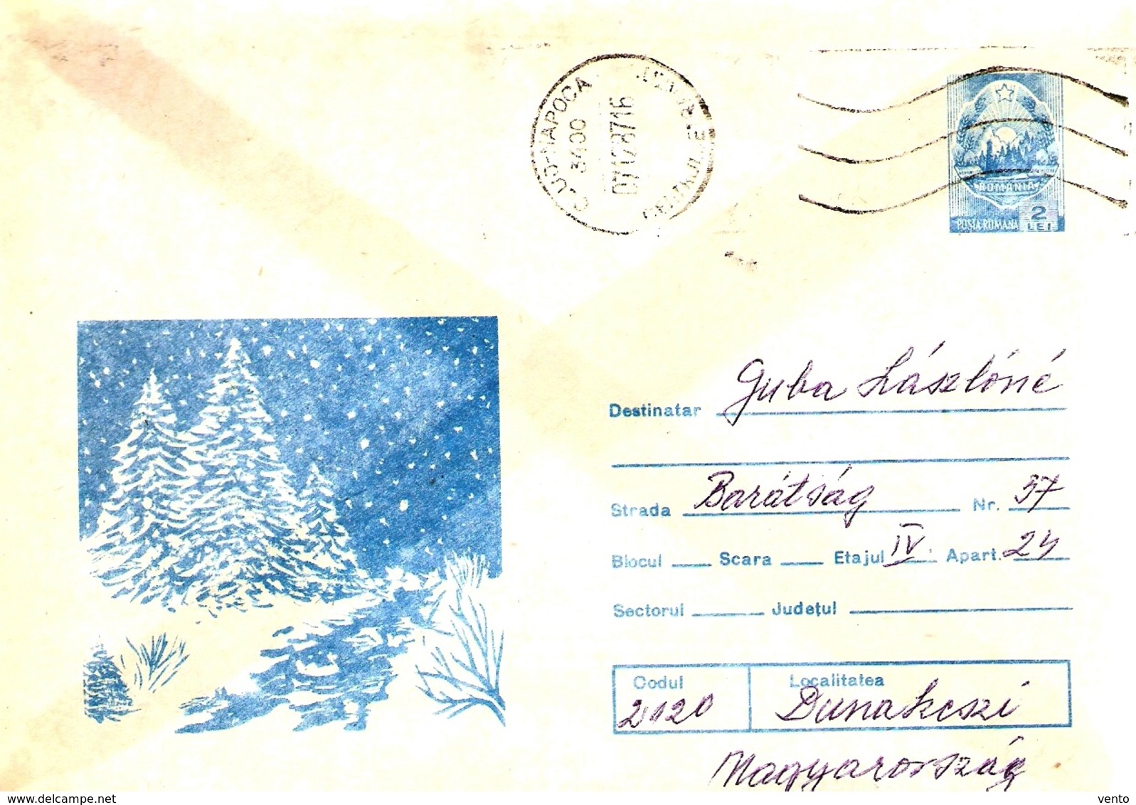 Romania Cover For Christmas ... Ai979 - Briefe U. Dokumente