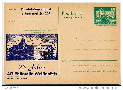 DDR P79-5-73 C5 Postkarte PRIVATER ZUDRUCK Schloss Weißenfels 1973 - Privatpostkarten - Ungebraucht