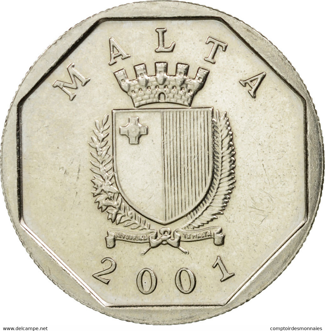Monnaie, Malte, 5 Cents, 2001, SUP, Copper-nickel, KM:95 - Malta