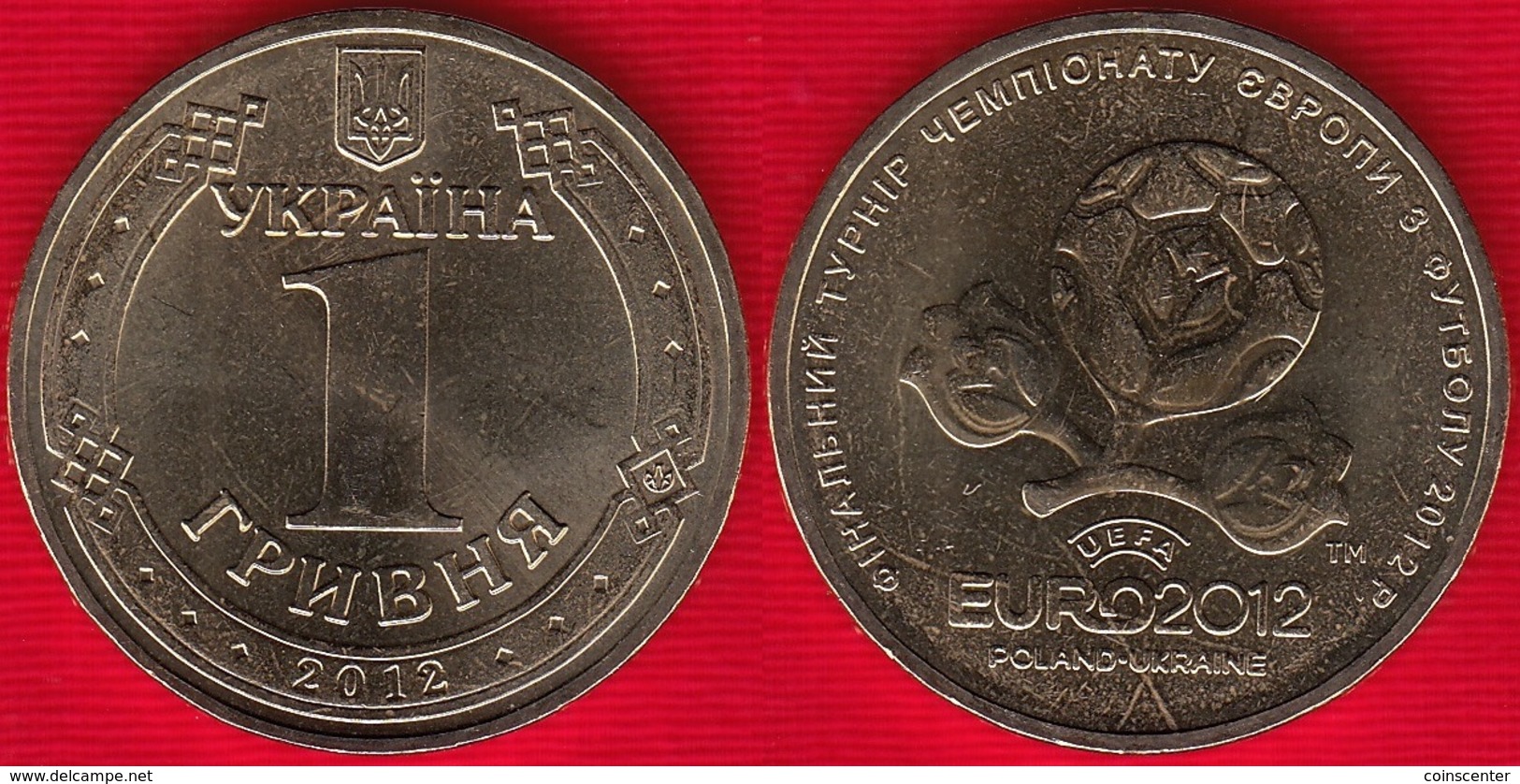 Ukraine 1 Hryvnia 2012 Km#668 "EURO 2012, Football, Poland-Ukraine" UNC - Oekraïne