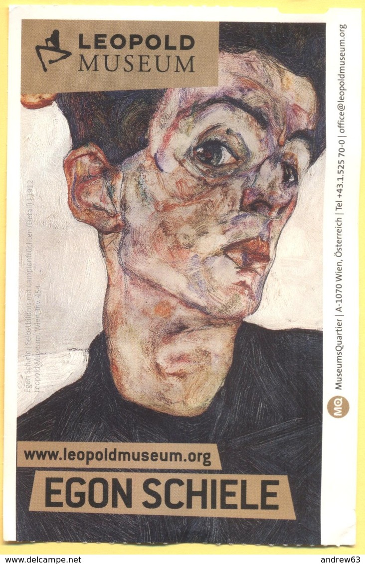 AUSTRIA - ÖSTERREICH - AUTRICHE - Leopold Museum, Wien - Entrance Ticket - Eintritt Vollpreis - Egon Schiele - Used - Biglietti D'ingresso