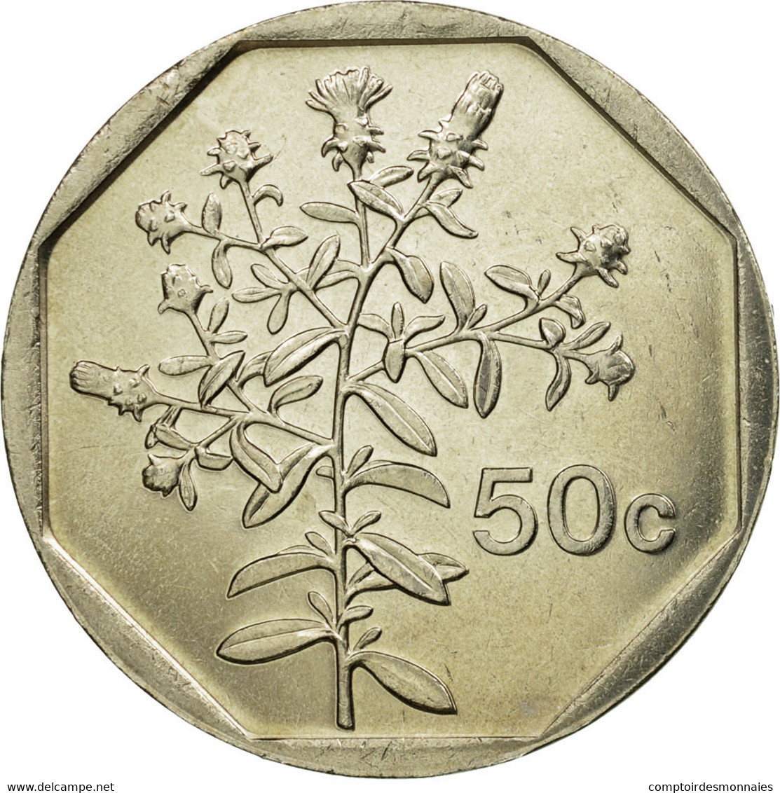 Monnaie, Malte, 50 Cents, 2001, SUP, Copper-nickel, KM:98 - Malte