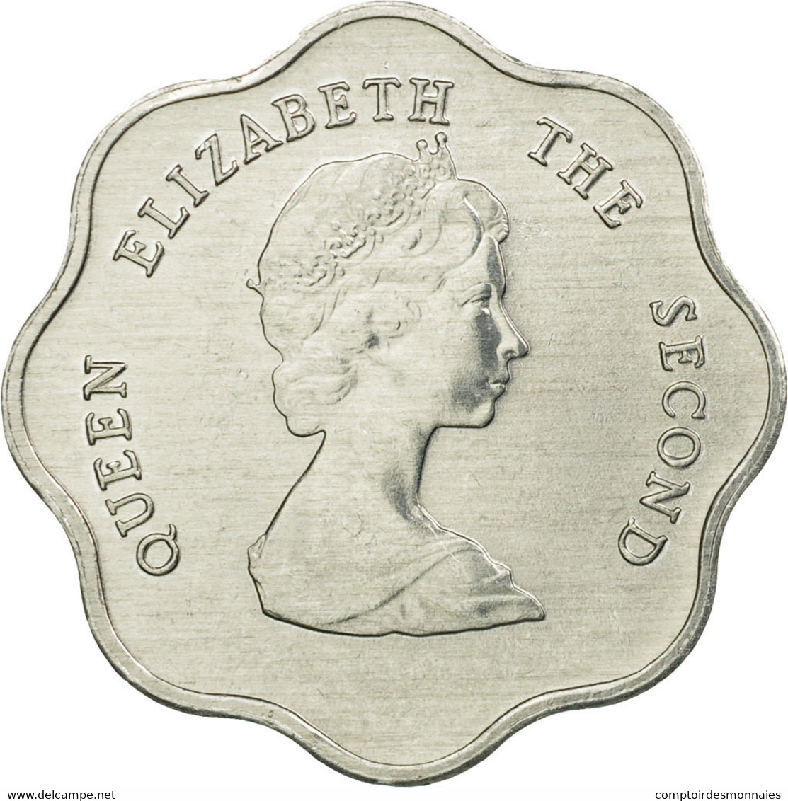 Monnaie, Etats Des Caraibes Orientales, Elizabeth II, 5 Cents, 1989, TTB - Caraïbes Orientales (Etats Des)