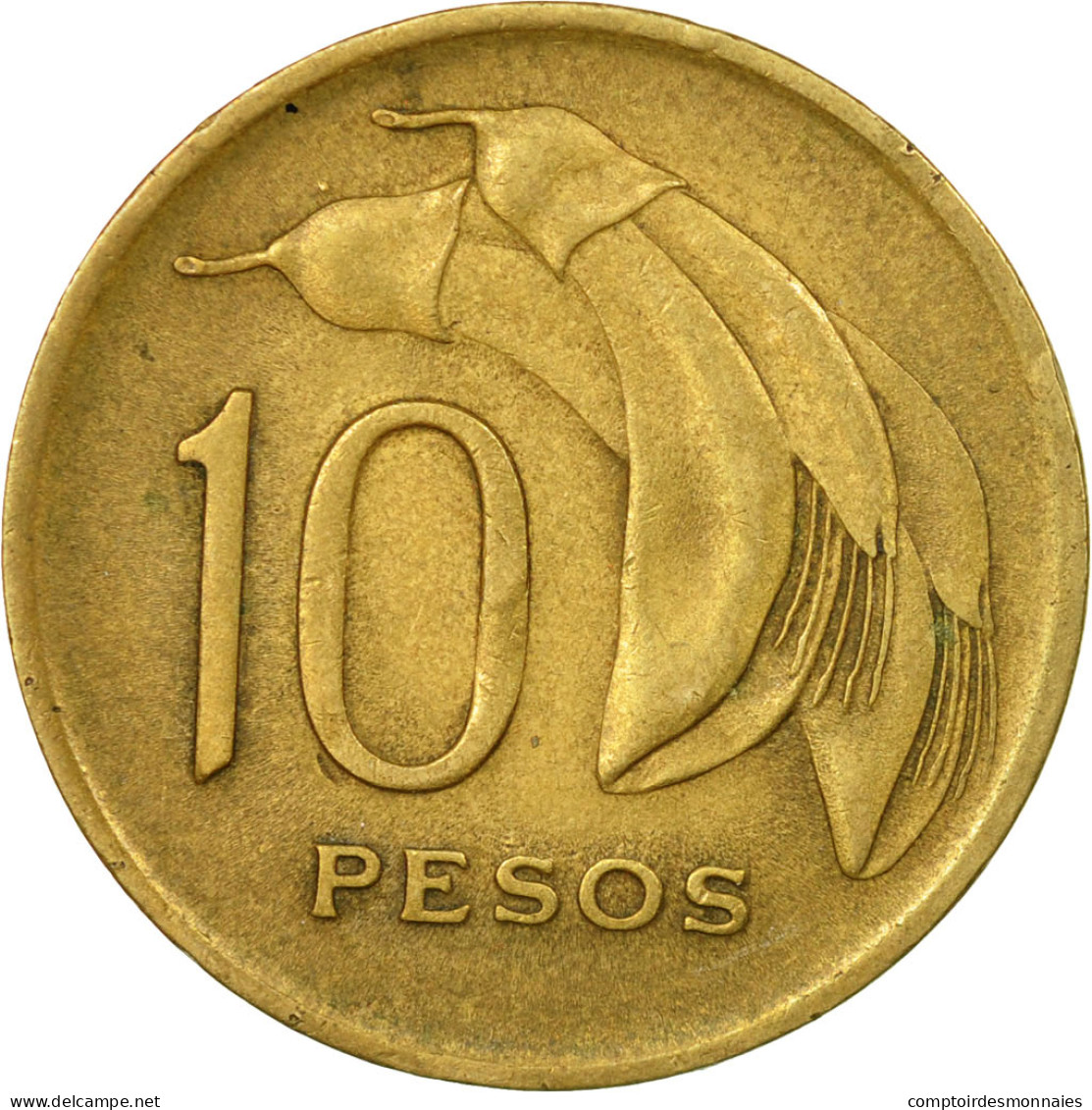 Monnaie, Uruguay, 10 Pesos, 1968, Santiago, TTB, Nickel-brass, KM:51 - Uruguay