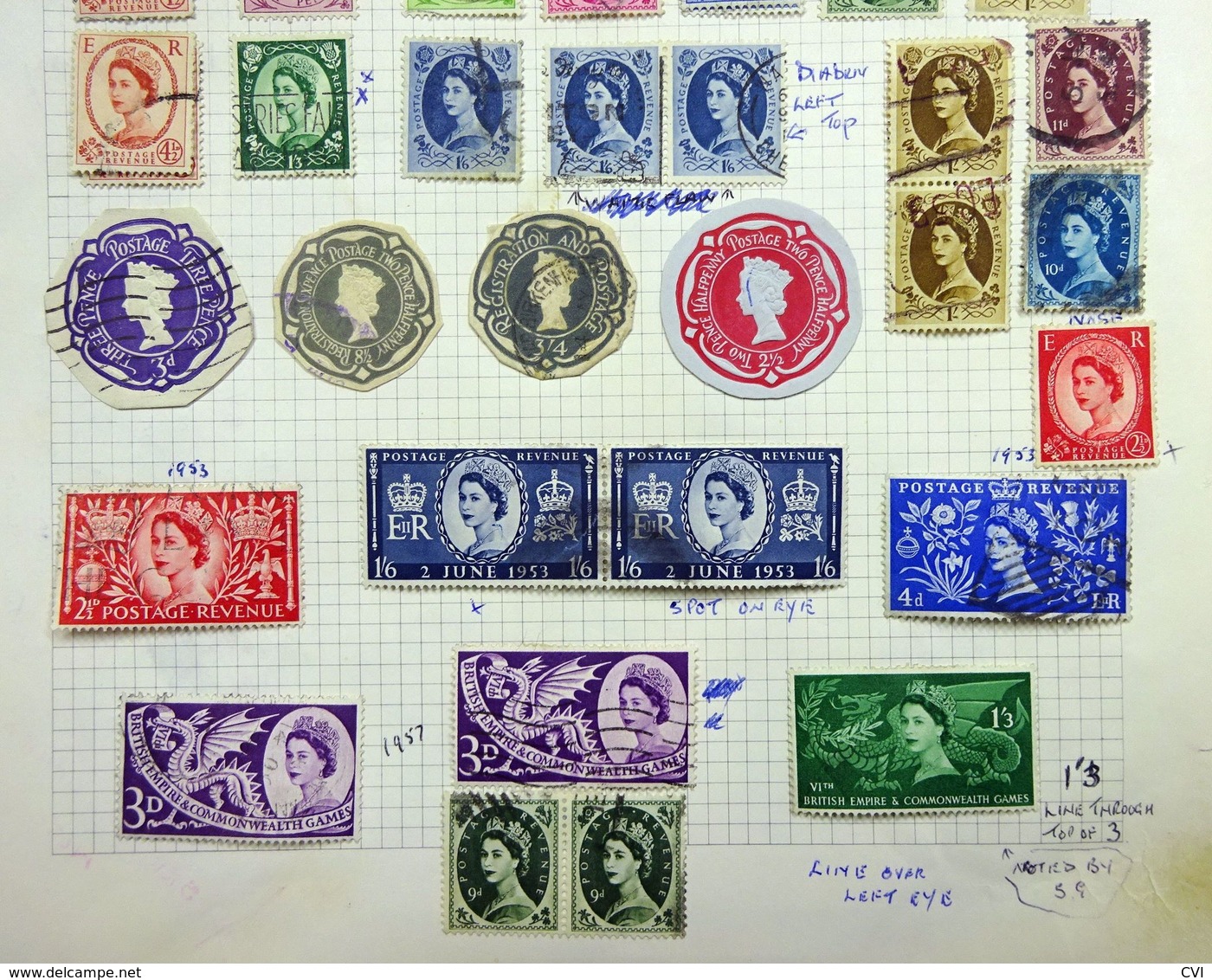 GB QEII 1952 - 1971 Pre-Decimal Selection, Errors, Postal Strike Covers, Letter From Stanley Gibbons, Etc. - Collections