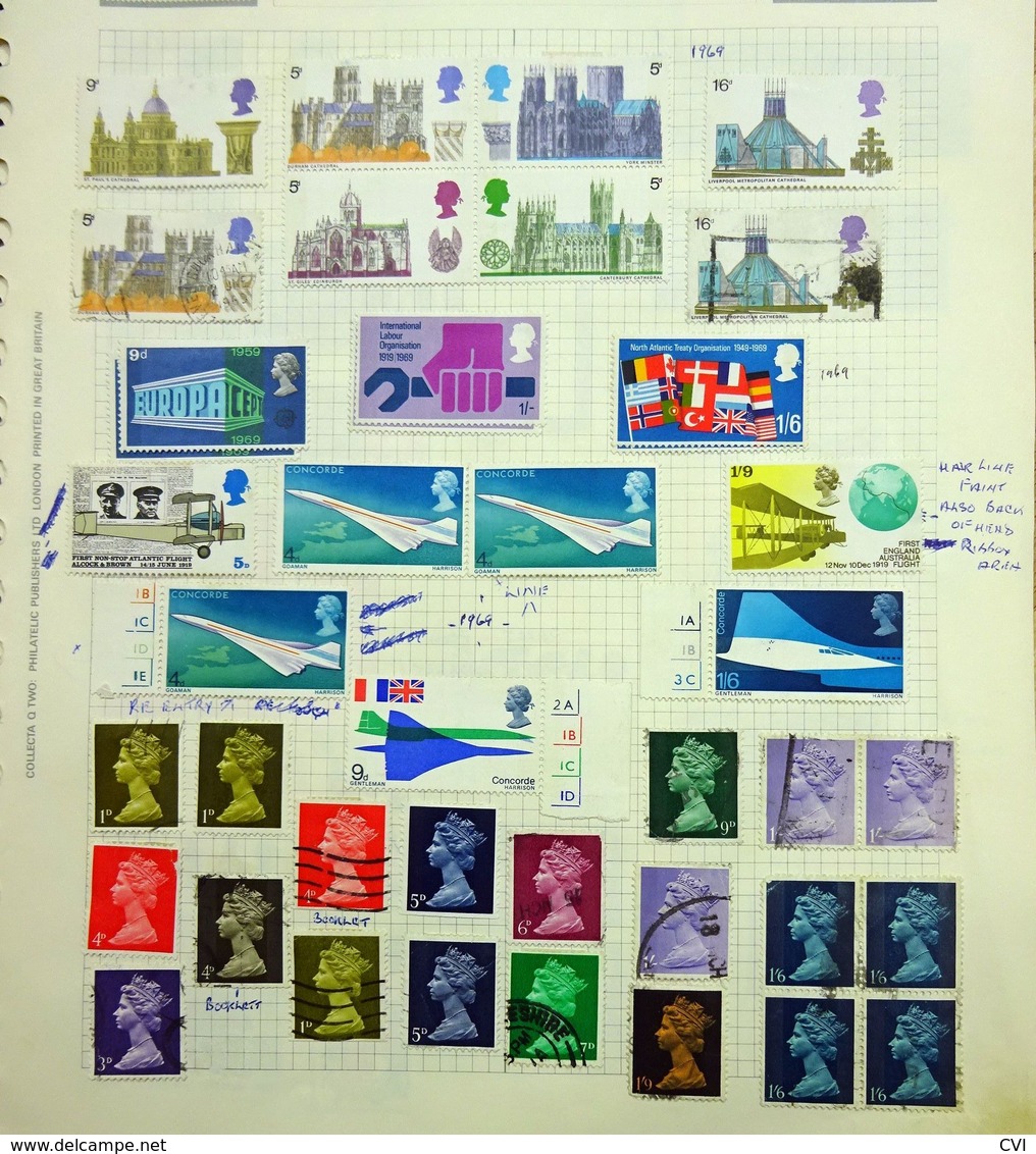 GB QEII 1952 - 1971 Pre-Decimal Selection, Errors, Postal Strike Covers, Letter from Stanley Gibbons, etc.