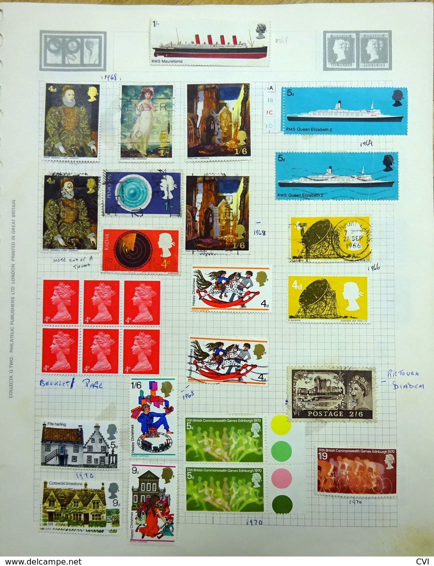 GB QEII 1952 - 1971 Pre-Decimal Selection, Errors, Postal Strike Covers, Letter from Stanley Gibbons, etc.