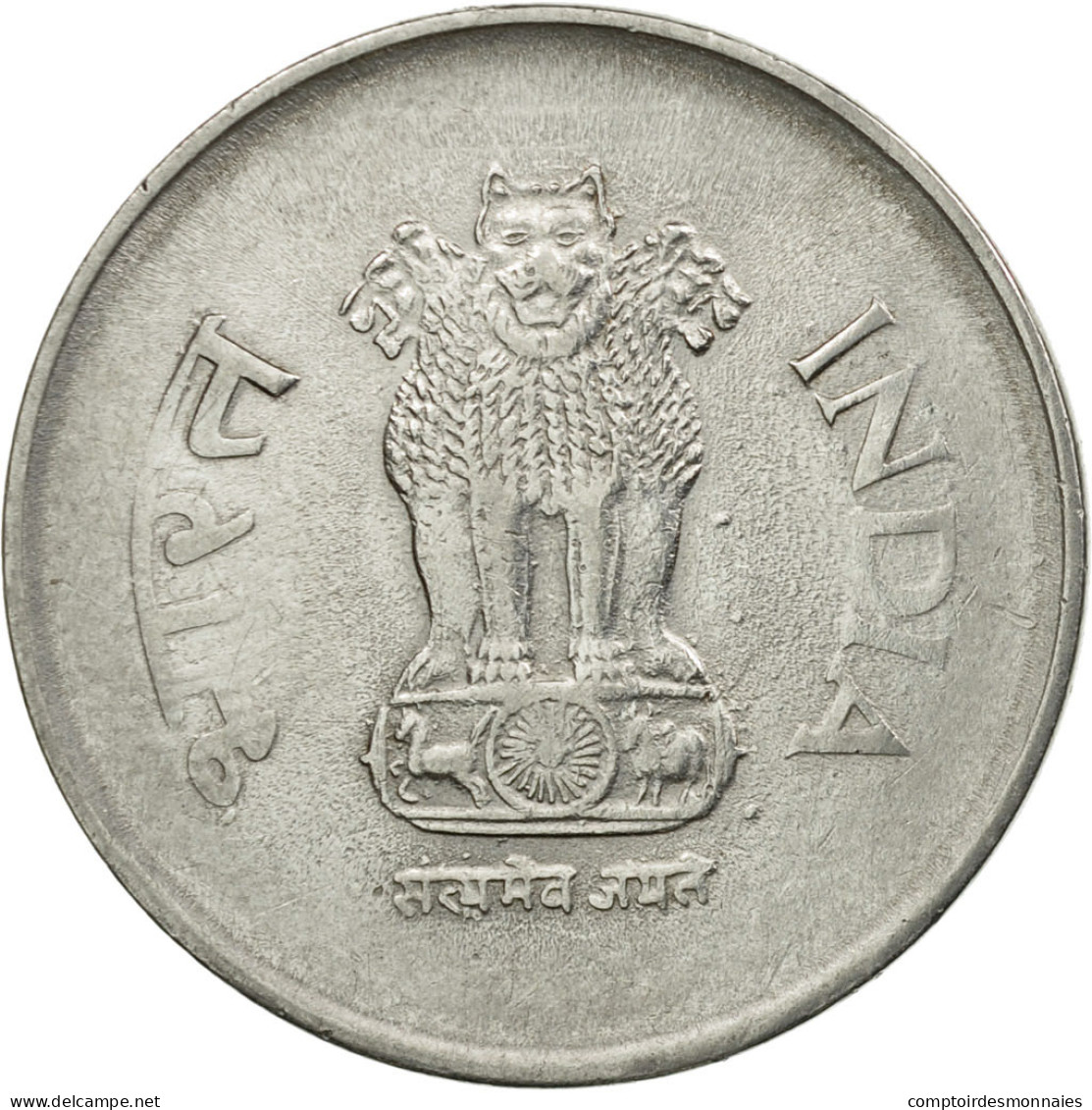 Monnaie, INDIA-REPUBLIC, Rupee, 2001, TTB, Stainless Steel, KM:92.2 - Inde