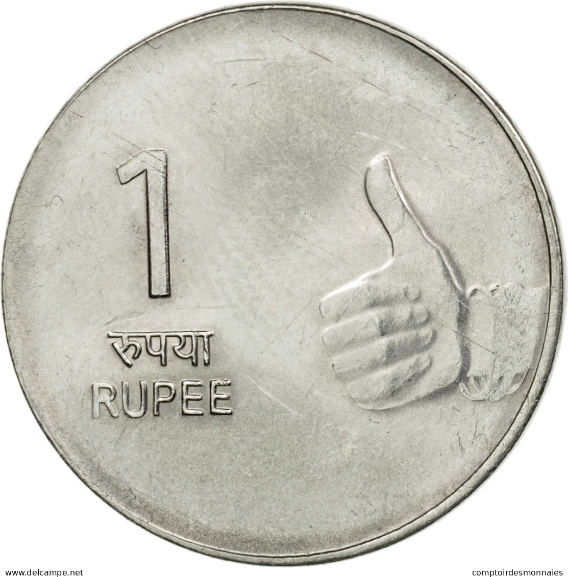 Monnaie, INDIA-REPUBLIC, Rupee, 2008, TTB, Stainless Steel, KM:331 - Inde