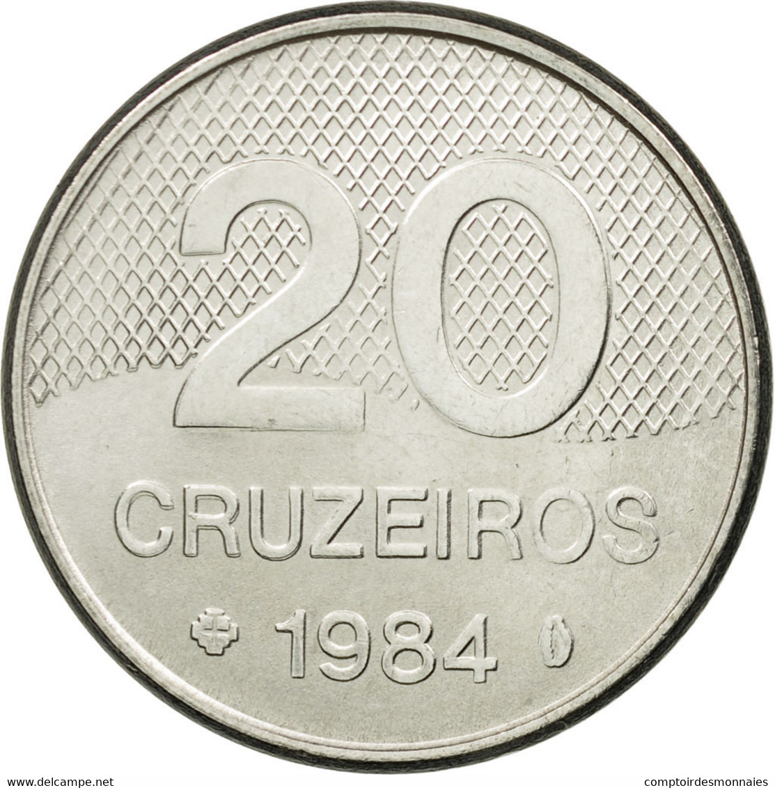 Monnaie, Brésil, 20 Cruzeiros, 1984, TTB, Stainless Steel, KM:593.1 - Brésil