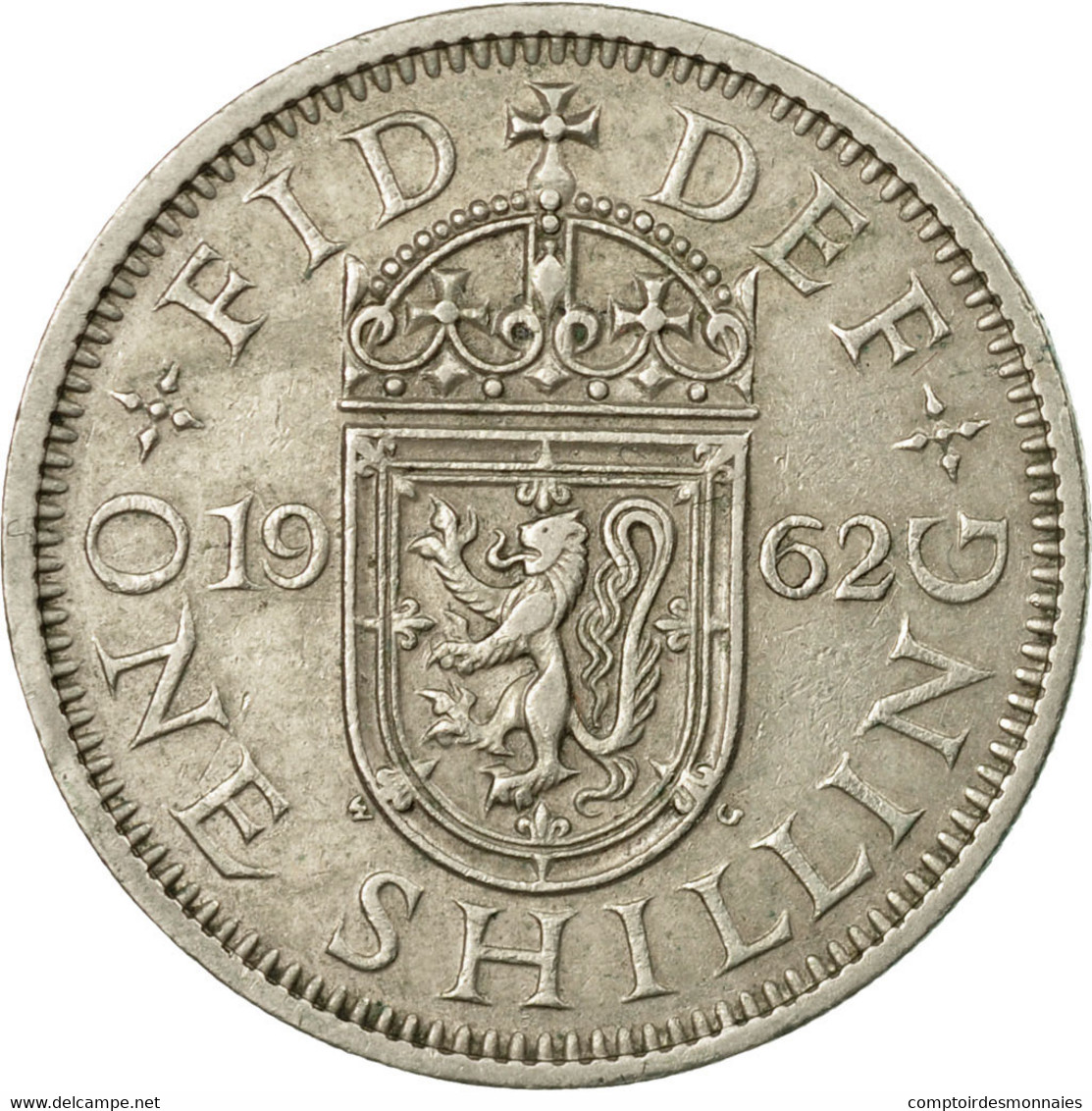 Monnaie, Grande-Bretagne, Elizabeth II, Shilling, 1962, TTB, Copper-nickel - I. 1 Shilling