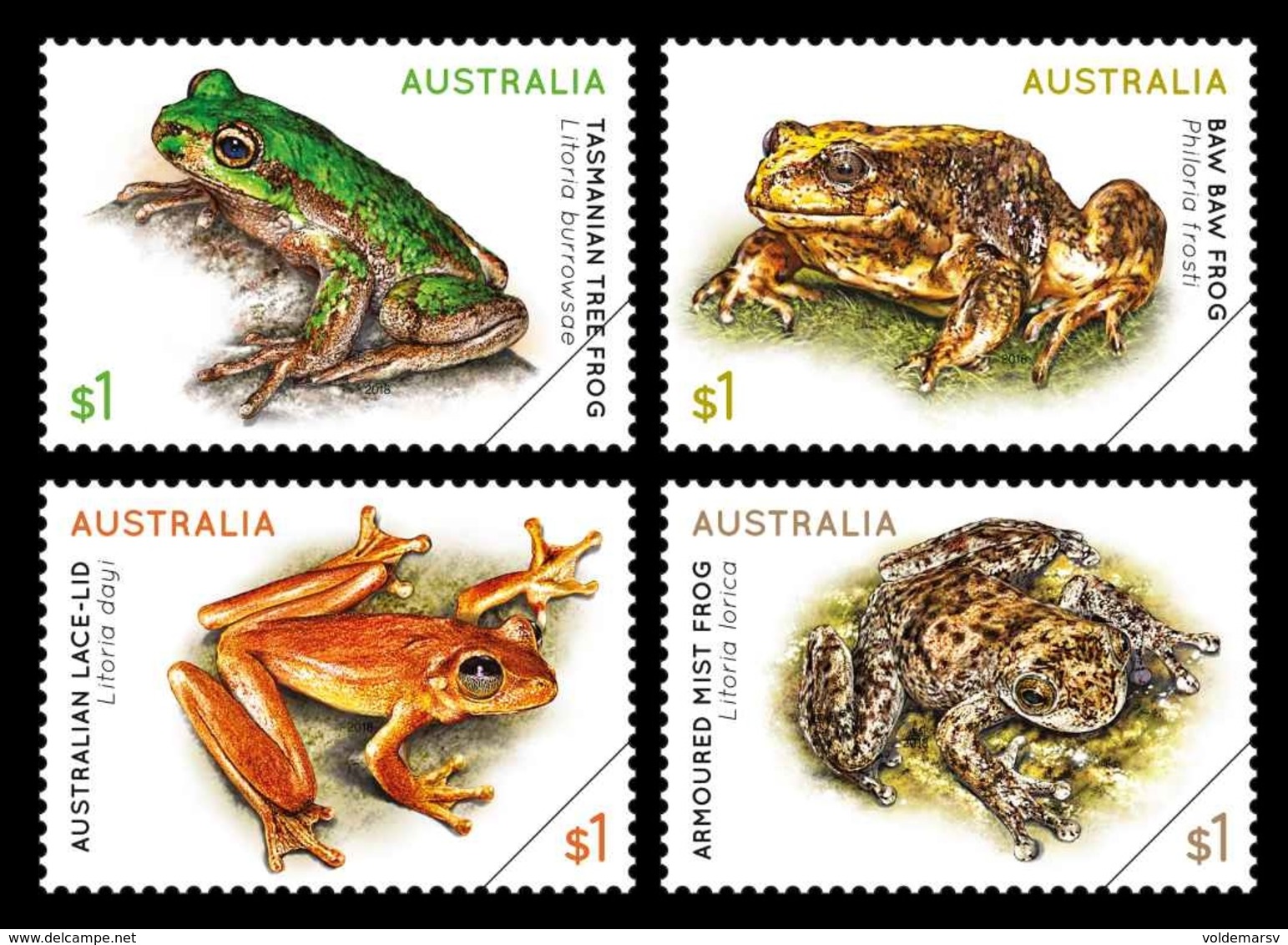 Australia 2018 Mih. 4816/19 Fauna. Frogs MNH ** - Neufs