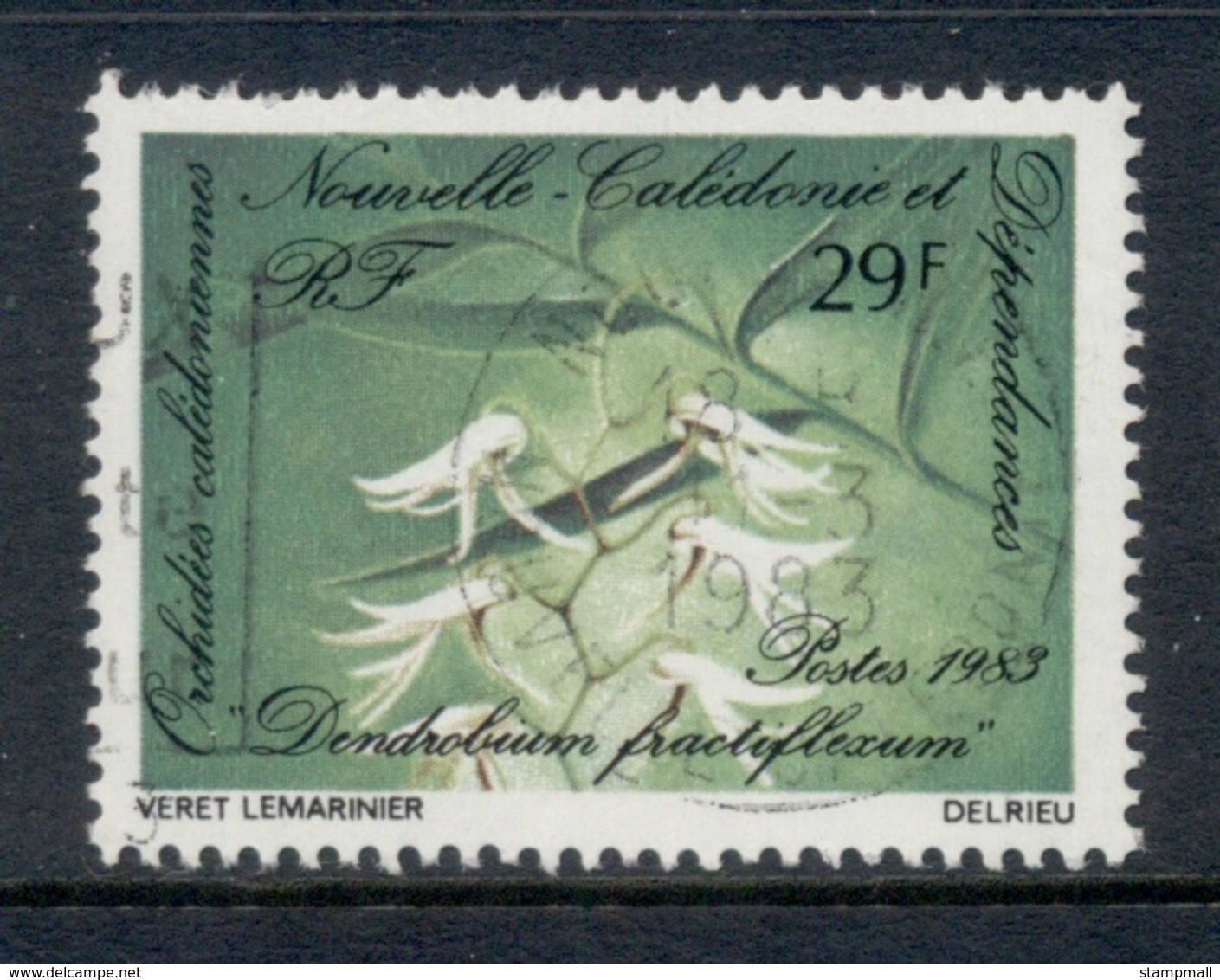 New Caledonia 1983 Flowers, Orchids 29f FU - Gebraucht