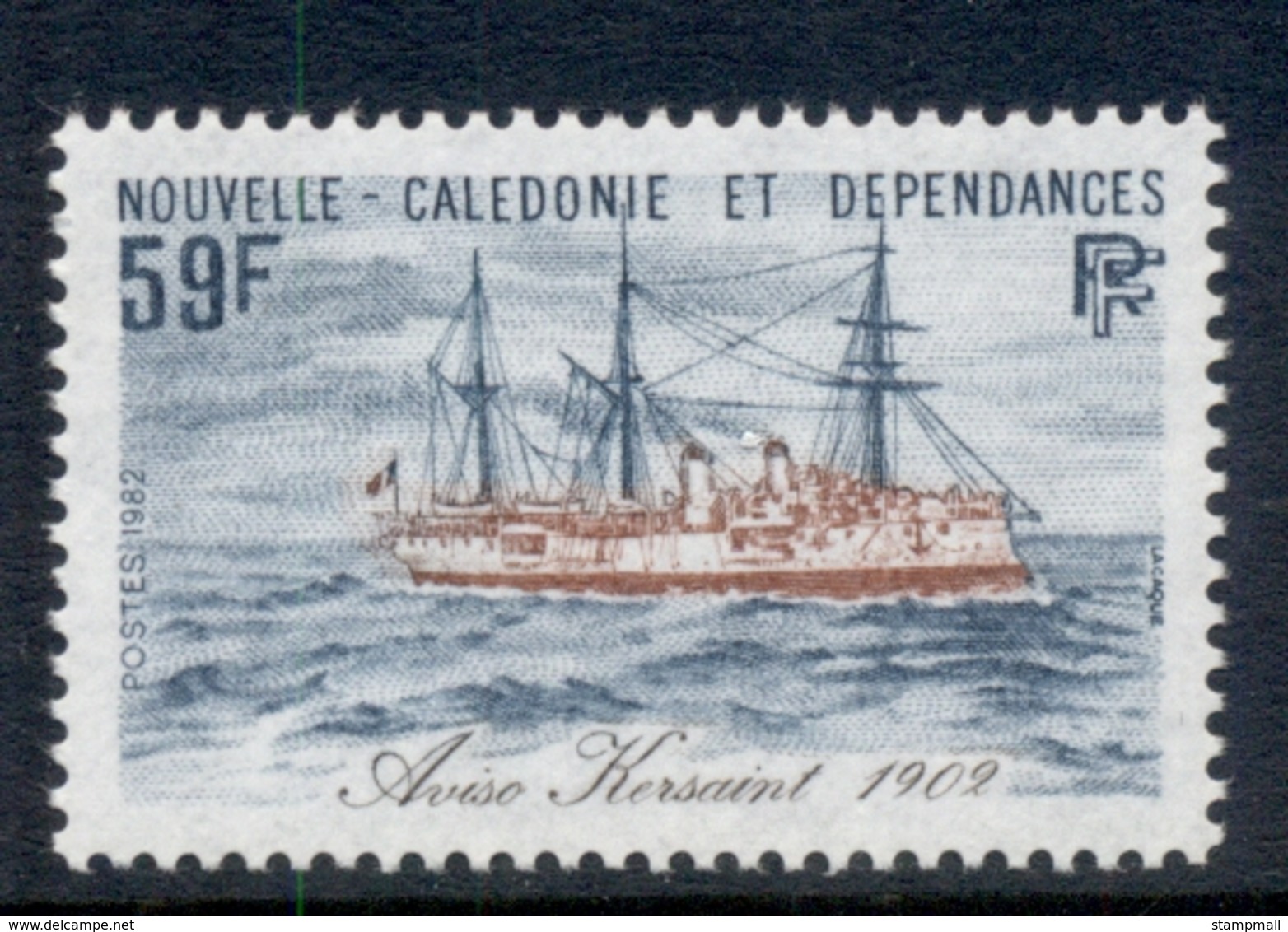 New Caledonia 1982 Ships 59f MUH - Oblitérés