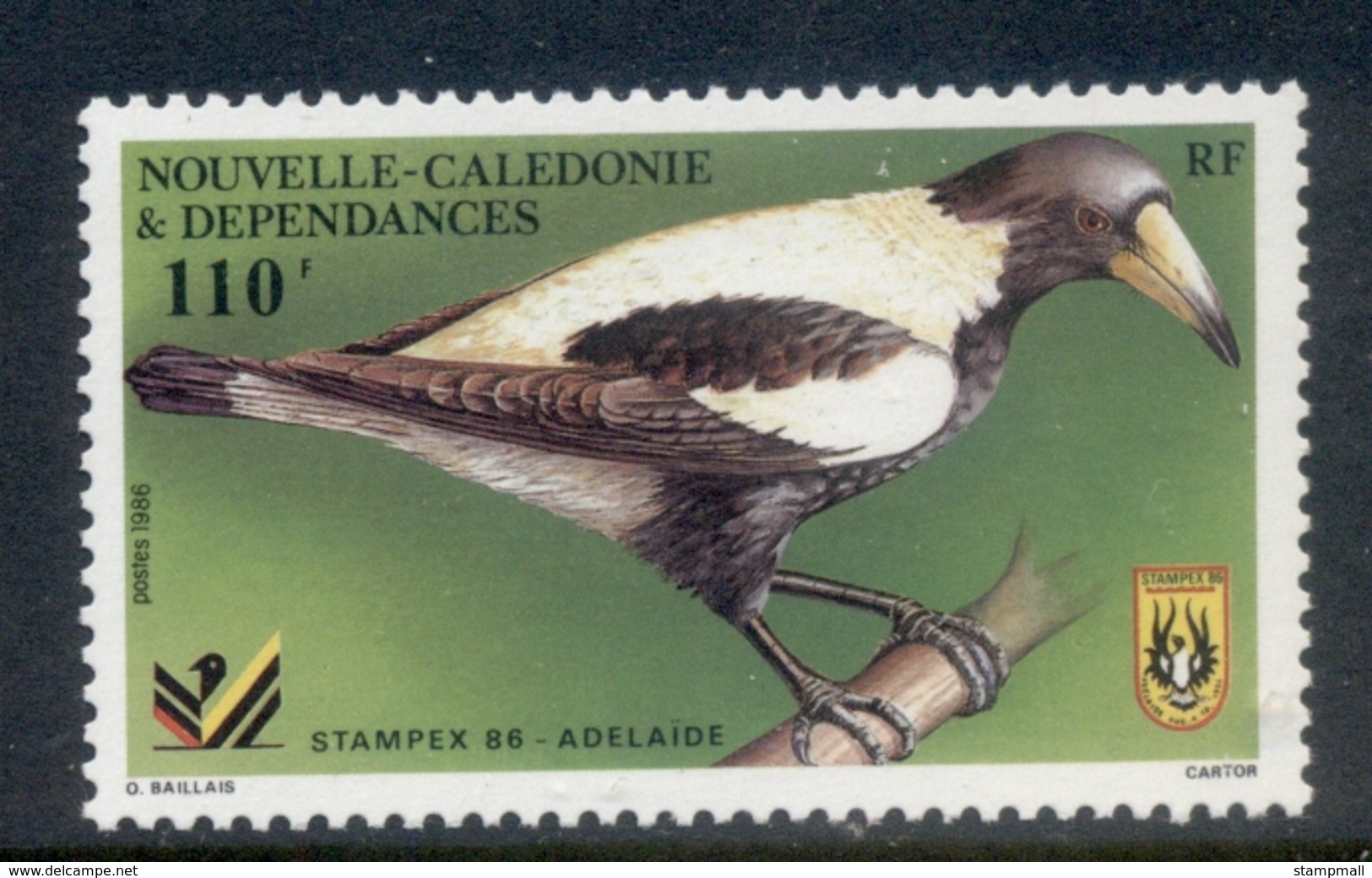 New Caledonia 1986 Stampex, Bird MUH - Used Stamps