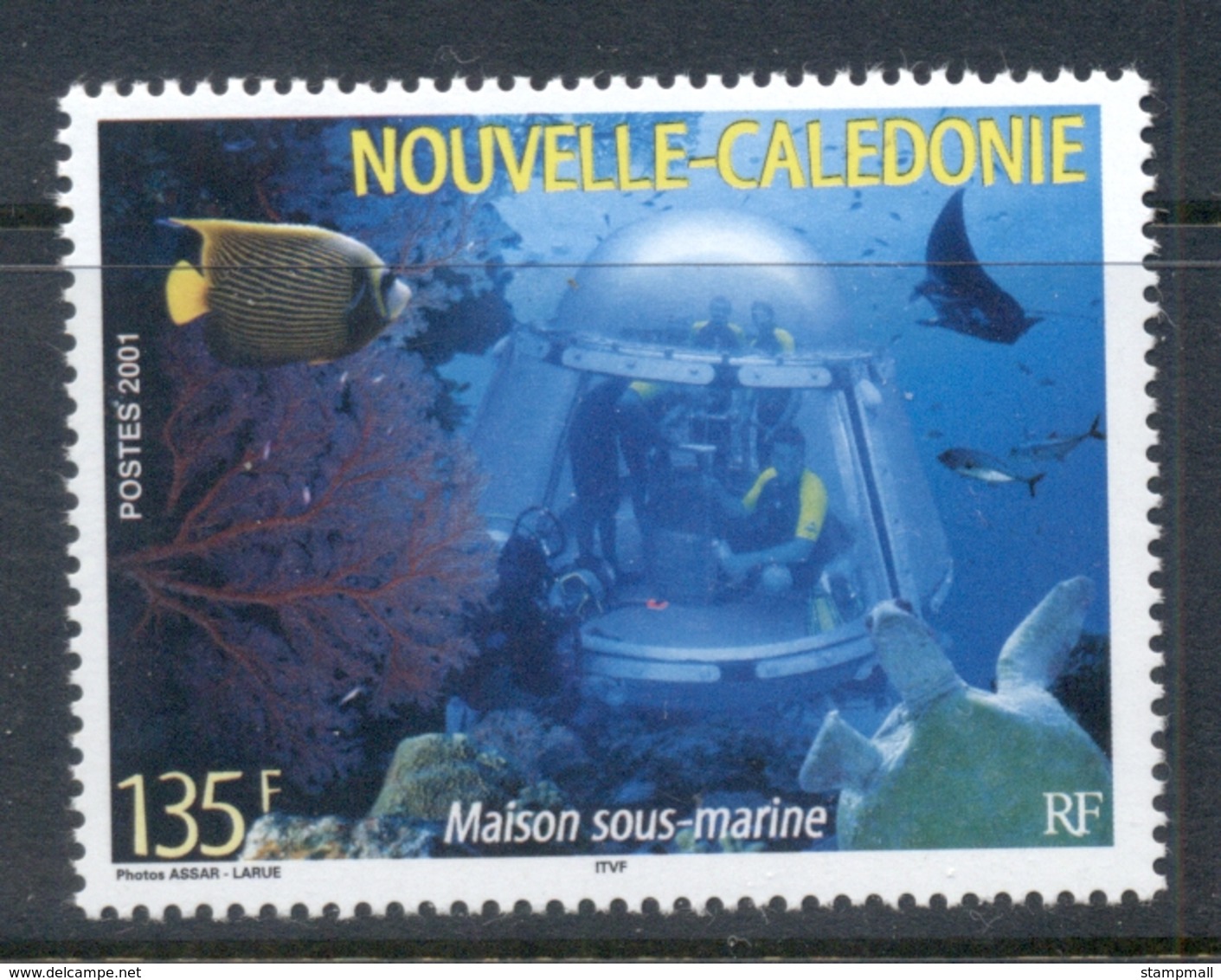 New Caledonia 2001 Underwater Observatory MUH - Used Stamps