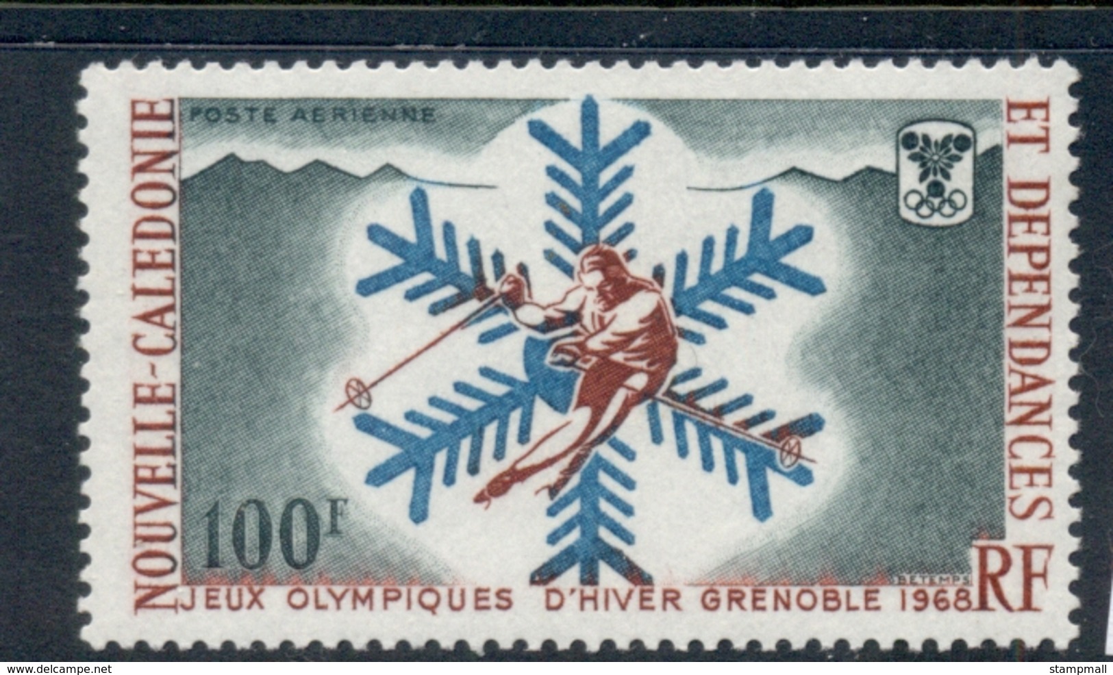 New Caledonia 1967 Winter Olympics Grenoble MUH - Used Stamps