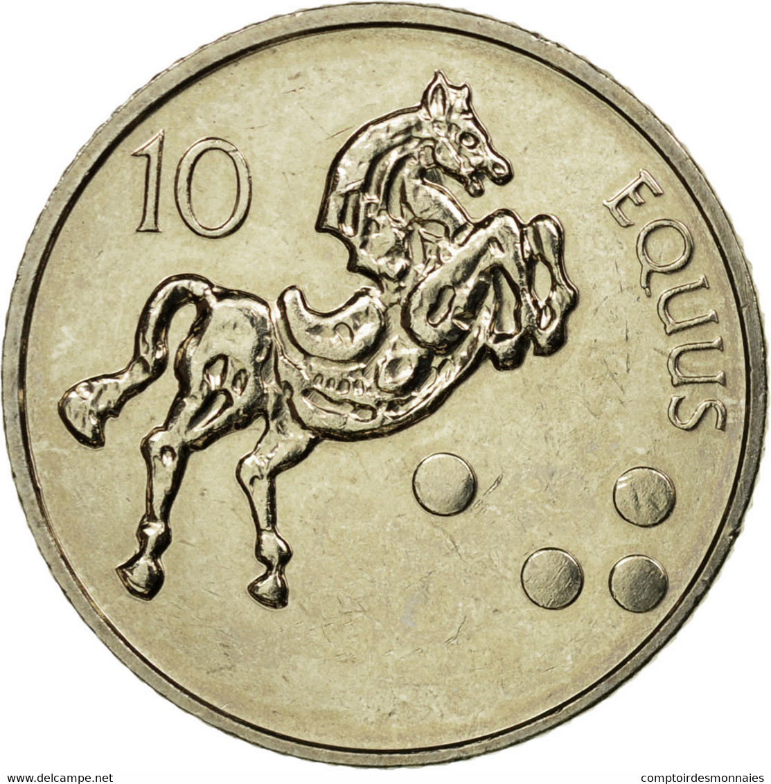 Monnaie, Slovénie, 10 Tolarjev, 2002, SPL, Copper-nickel, KM:41 - Slovénie