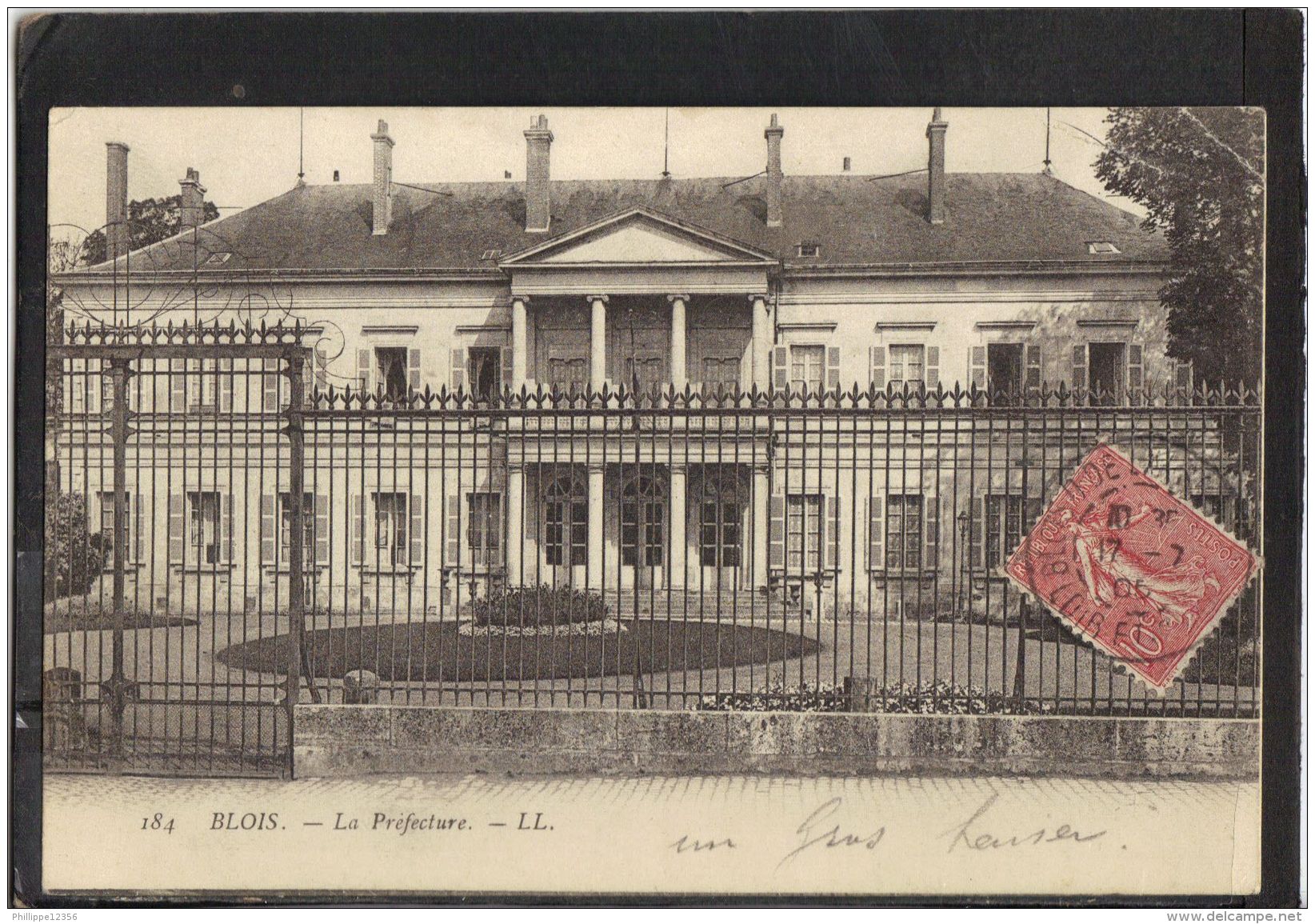 4191 .   BLOIS . LA PREFECTURE . LL.  (recto Verso)    ANNEE 1905 - Blois