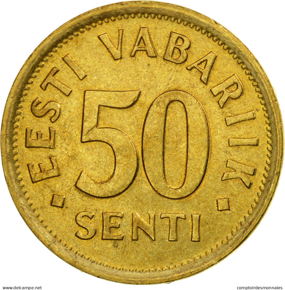 Monnaie, Estonia, 50 Senti, 1992, SUP, Aluminum-Bronze, KM:24 - Estland