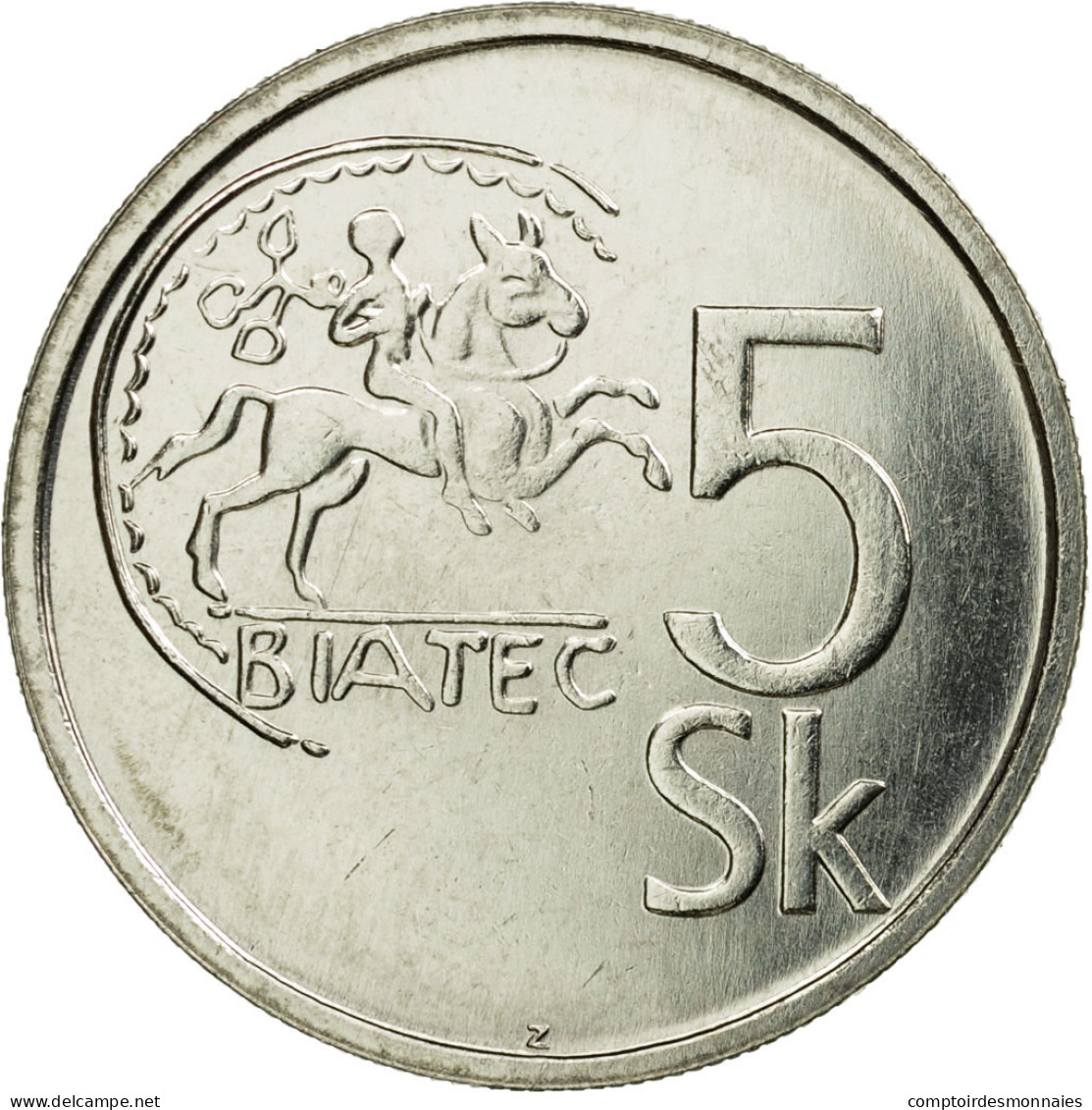 Monnaie, Slovaquie, 5 Koruna, 1994, SPL, Nickel Plated Steel, KM:14 - Slovakia