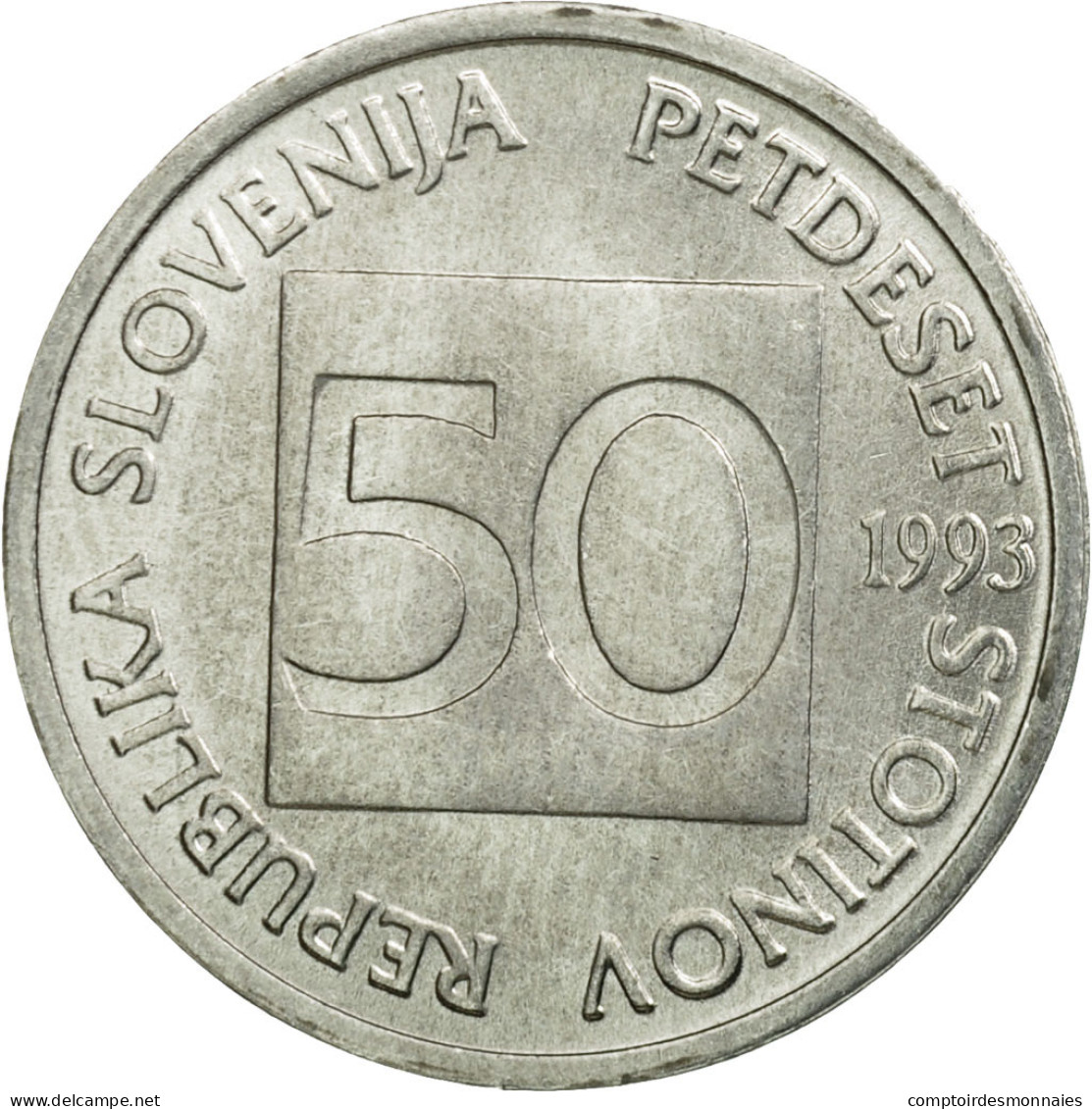 Monnaie, Slovénie, 50 Stotinov, 1993, SPL, Aluminium, KM:3 - Slovénie