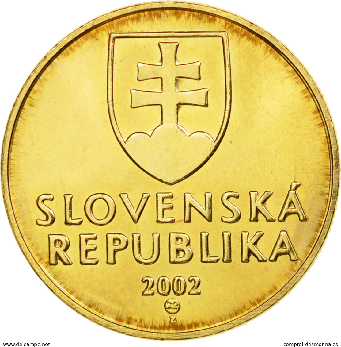 Monnaie, Slovaquie, Koruna, 2002, SPL, Bronze Plated Steel, KM:12 - Eslovaquia