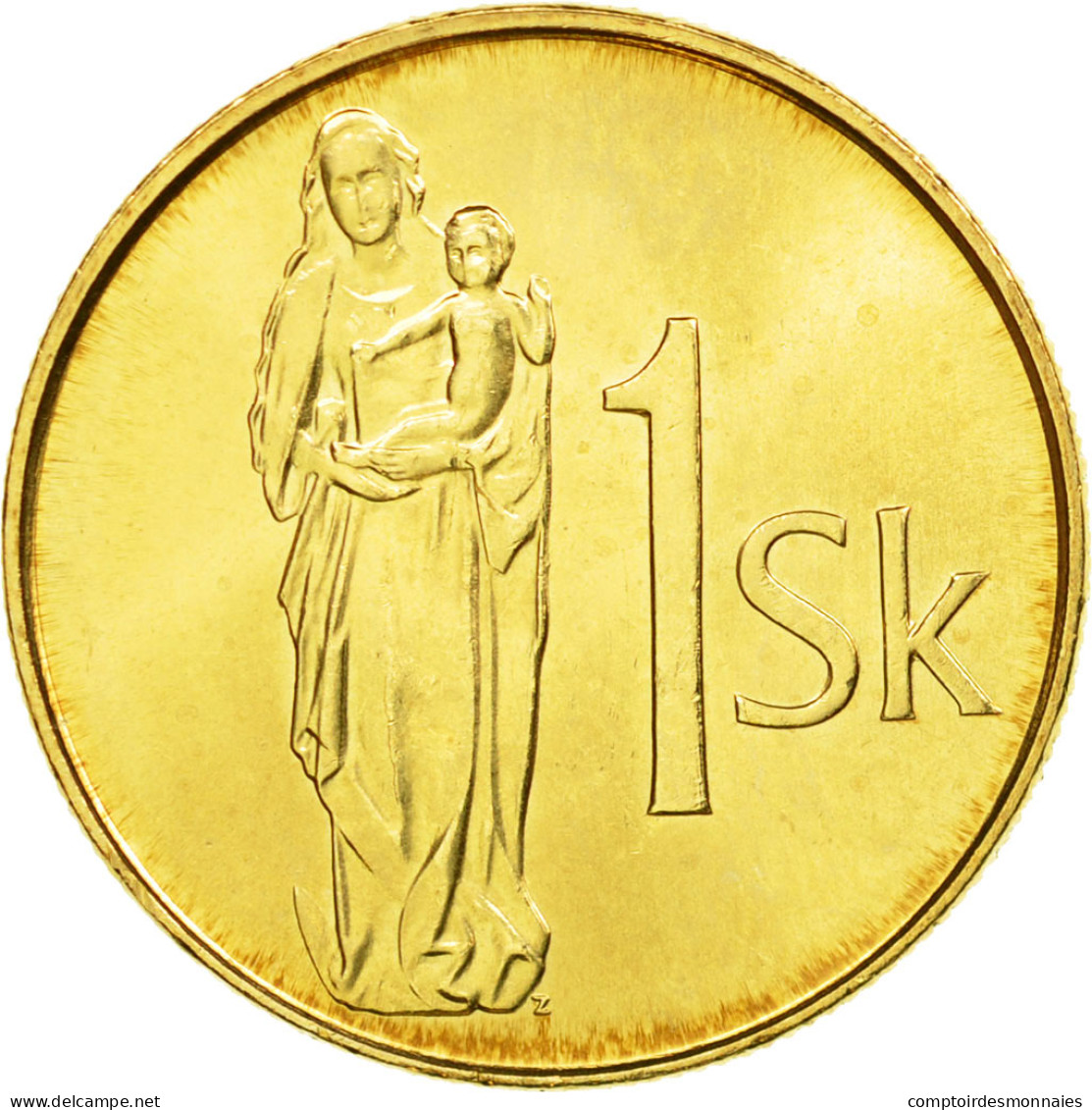 Monnaie, Slovaquie, Koruna, 2002, SPL, Bronze Plated Steel, KM:12 - Slovakia