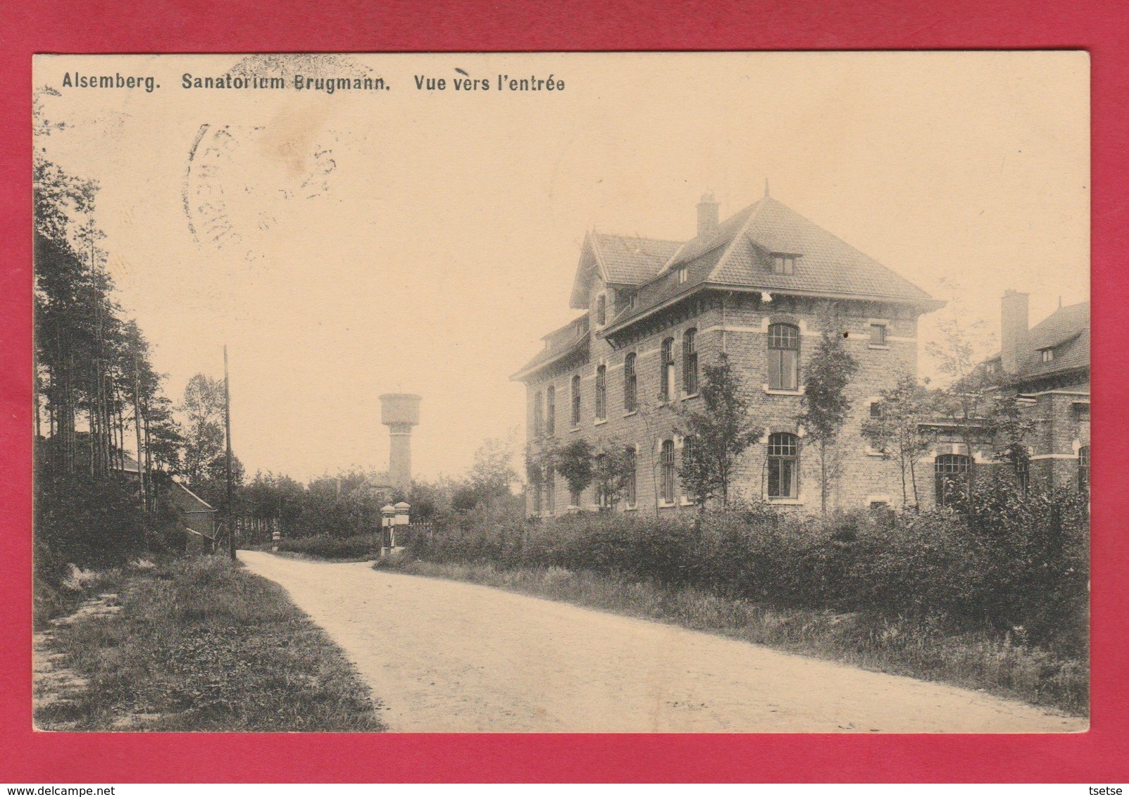 Alsemberg - Sanatorium Brugmann - Vue Vers L'entrée - 1912 ( Verso Zien ) - Beersel