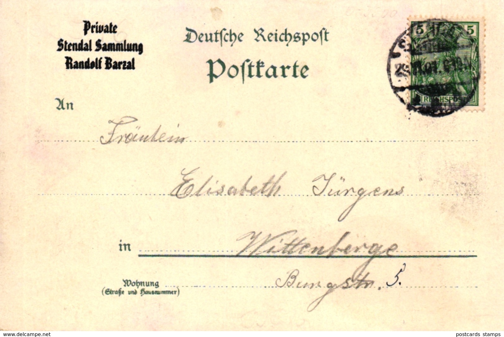 Stendal, Farb-Litho "Caffee Sternberg", 1901 - Stendal