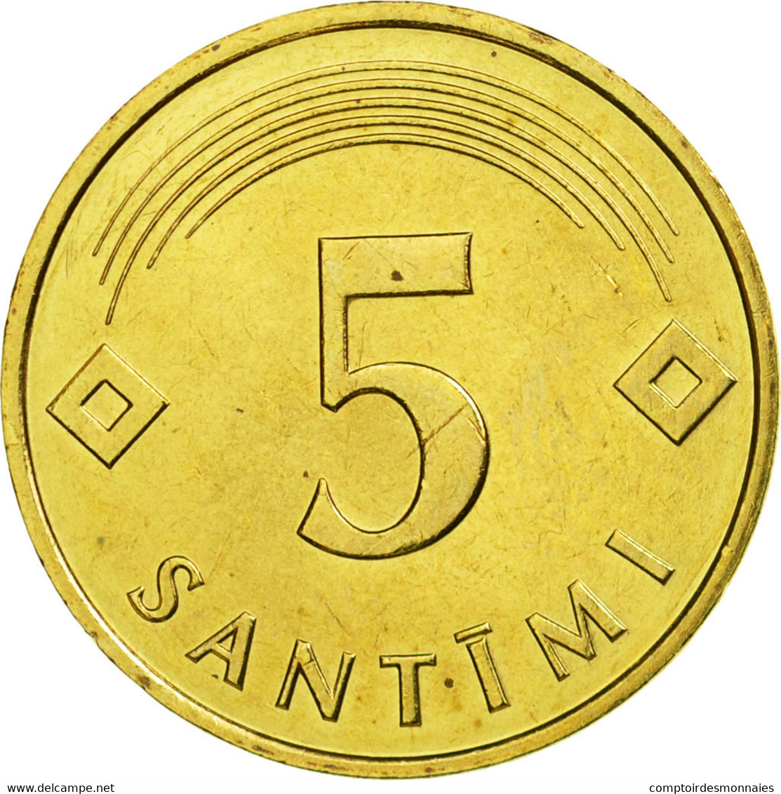 Monnaie, Latvia, 5 Santimi, 1992, SUP, Nickel-brass, KM:16 - Latvia