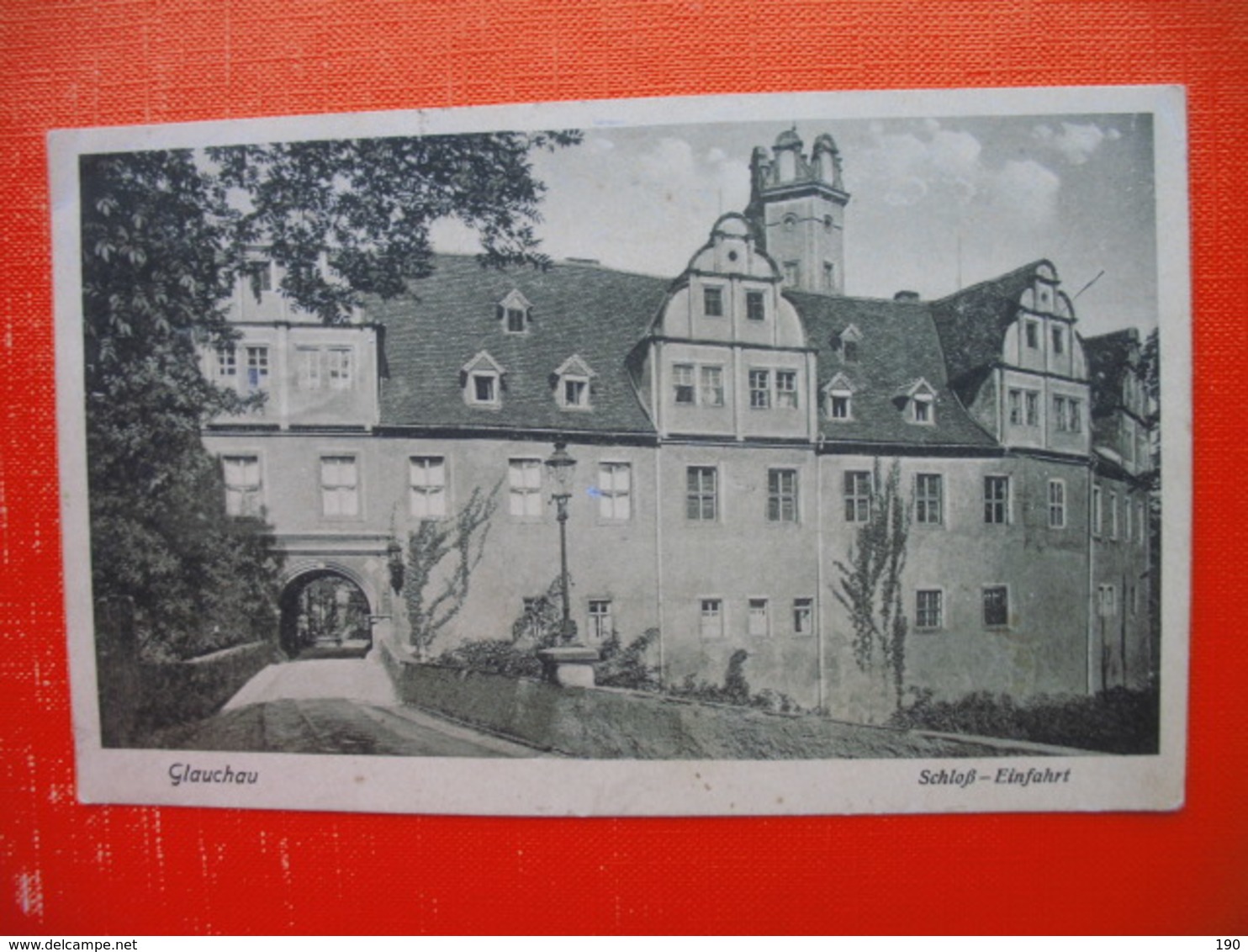 Glauchau.Schloss-Einfahrt - Glauchau