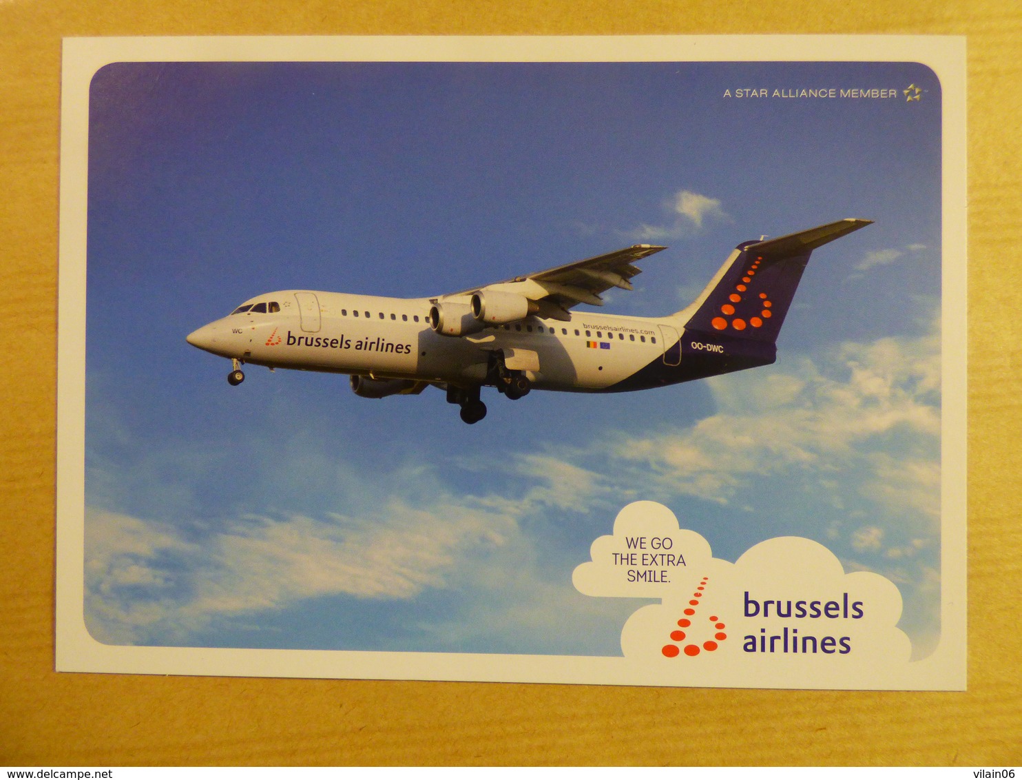 AIRLINE ISSUE / CARTE COMPAGNIE         BRUSSELS AIRLINES   AVRO RJ 100 - 1946-....: Ere Moderne