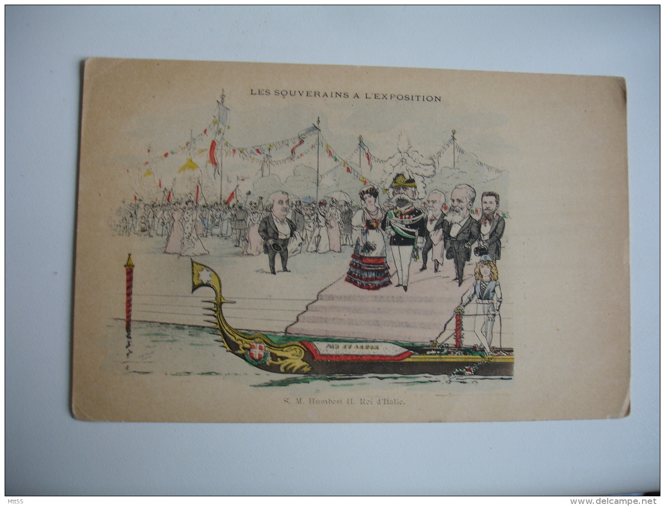 Souverain A L Exposition Illustrateur Humbert 2 Roi Italie Caricature - Expositions