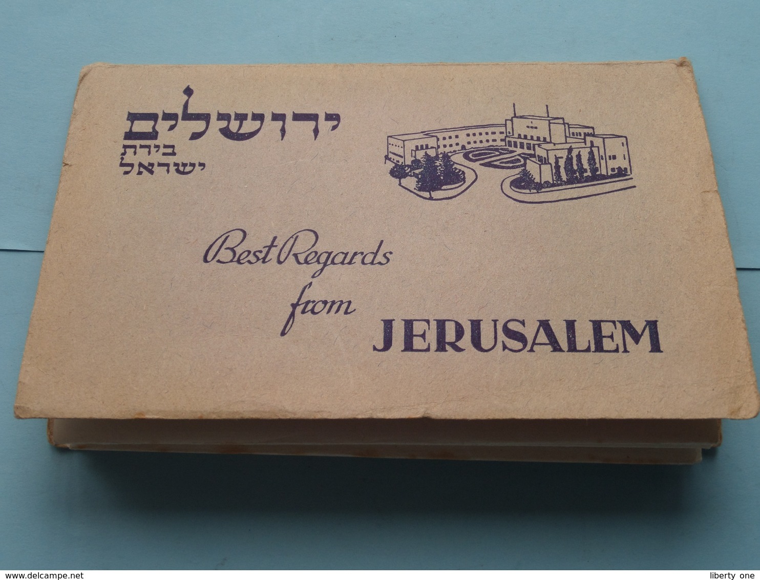 Beste Regards From JERUSALEM ( Copyright PALPHOT - Printed In Israel ) 10 OLD Views ( See Stamps / Voir Photo ) ! - Israel