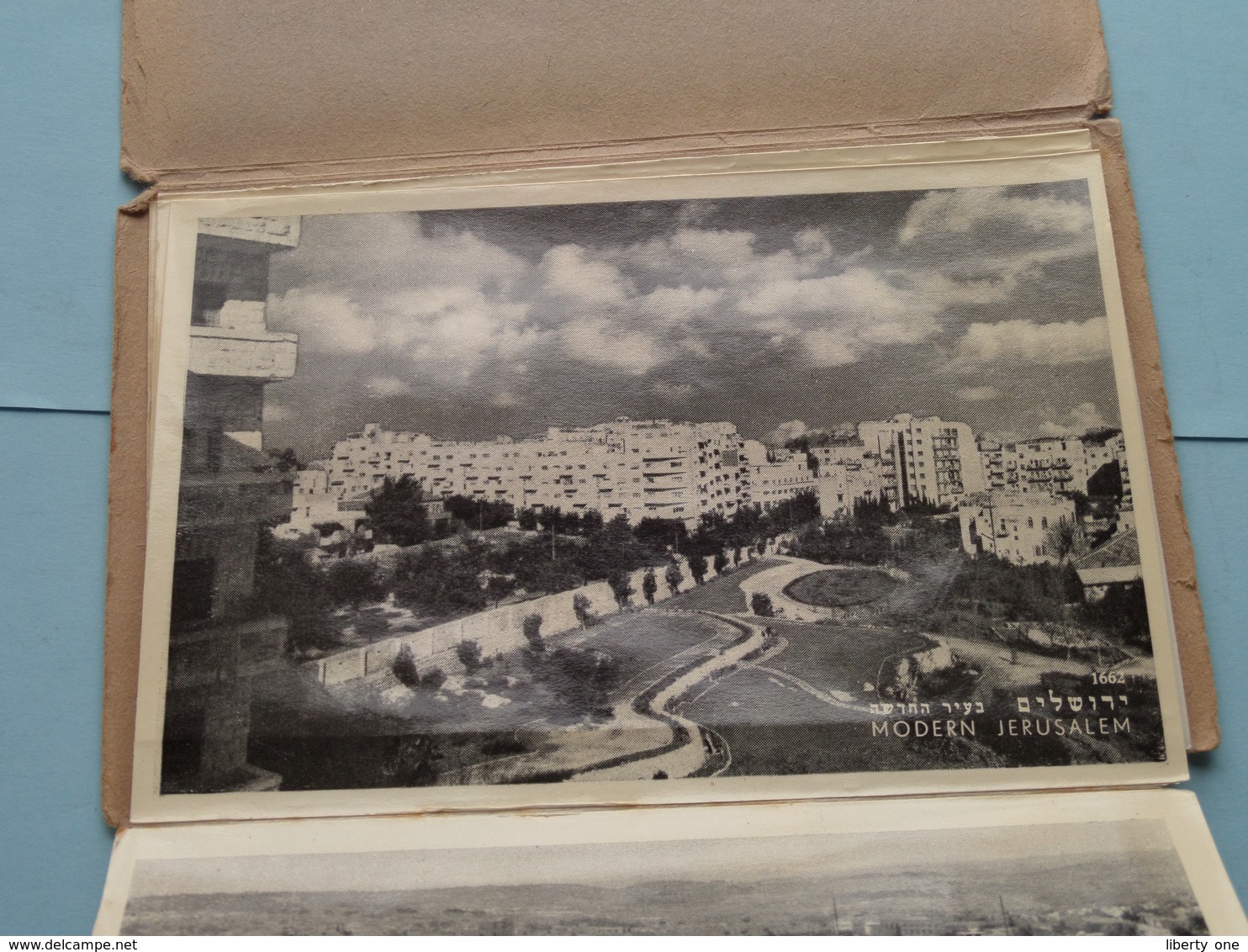 Beste Regards from JERUSALEM ( Copyright PALPHOT - Printed in Israel ) 10 OLD Views ( See Stamps / voir Photo ) !