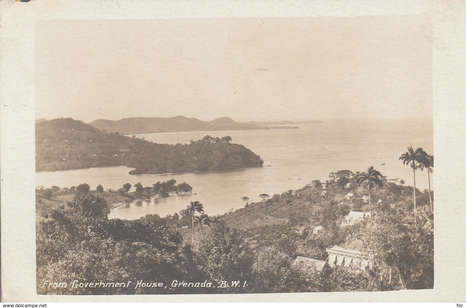 Antilles : GRENADA : From Government House ( Carte Photo ) - Grenada