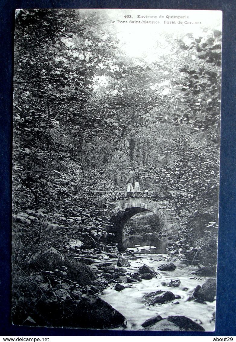 CPA 29 QUIMPERLE Environs - Le Pont St Maurice En Forêt De Carnoet -  Villard 463 Précurseur - Ref. F 64 - Quimperlé