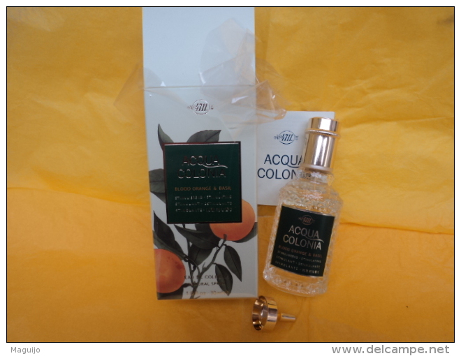 ACQUA COLONIA  4711 " BLOOD ORANGE &amp; BASIL"  VAPO 30 ML ED.LIMITEE  RECHARGEABLE LIRE ET VOIR !! - Miniatures Femmes (avec Boite)