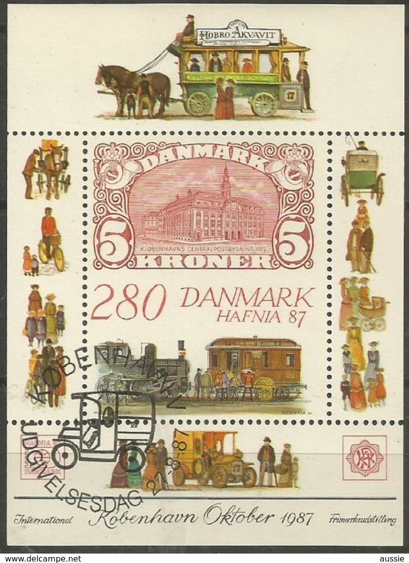 Denmark Danmark Hafnia 1987 Yvertn° Bloc  8 (o) Oblitéré Used Cote 30 Euro - Blocs-feuillets