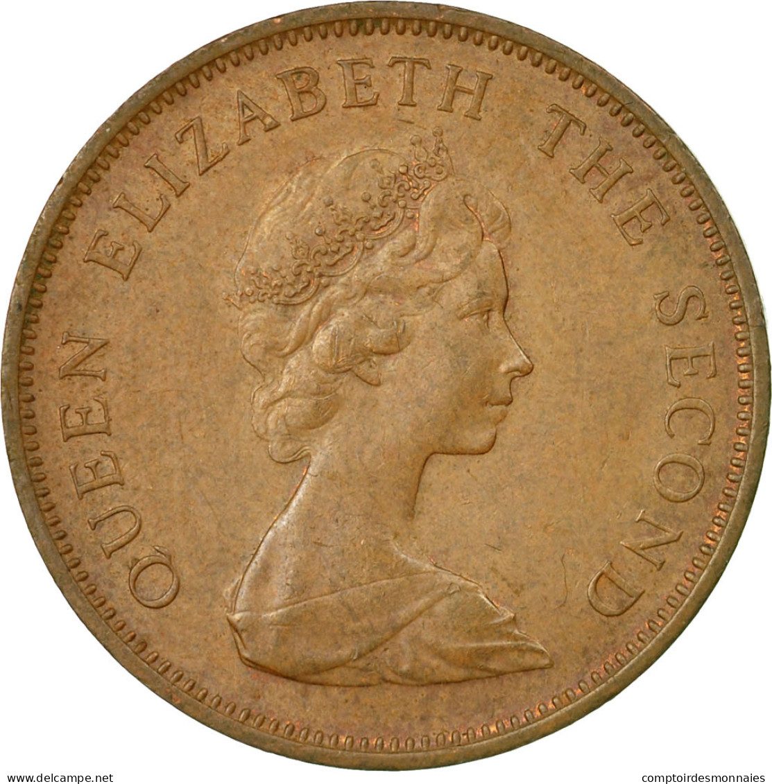 Monnaie, Jersey, Elizabeth II, 2 New Pence, 1980, TB+, Bronze, KM:31 - Jersey