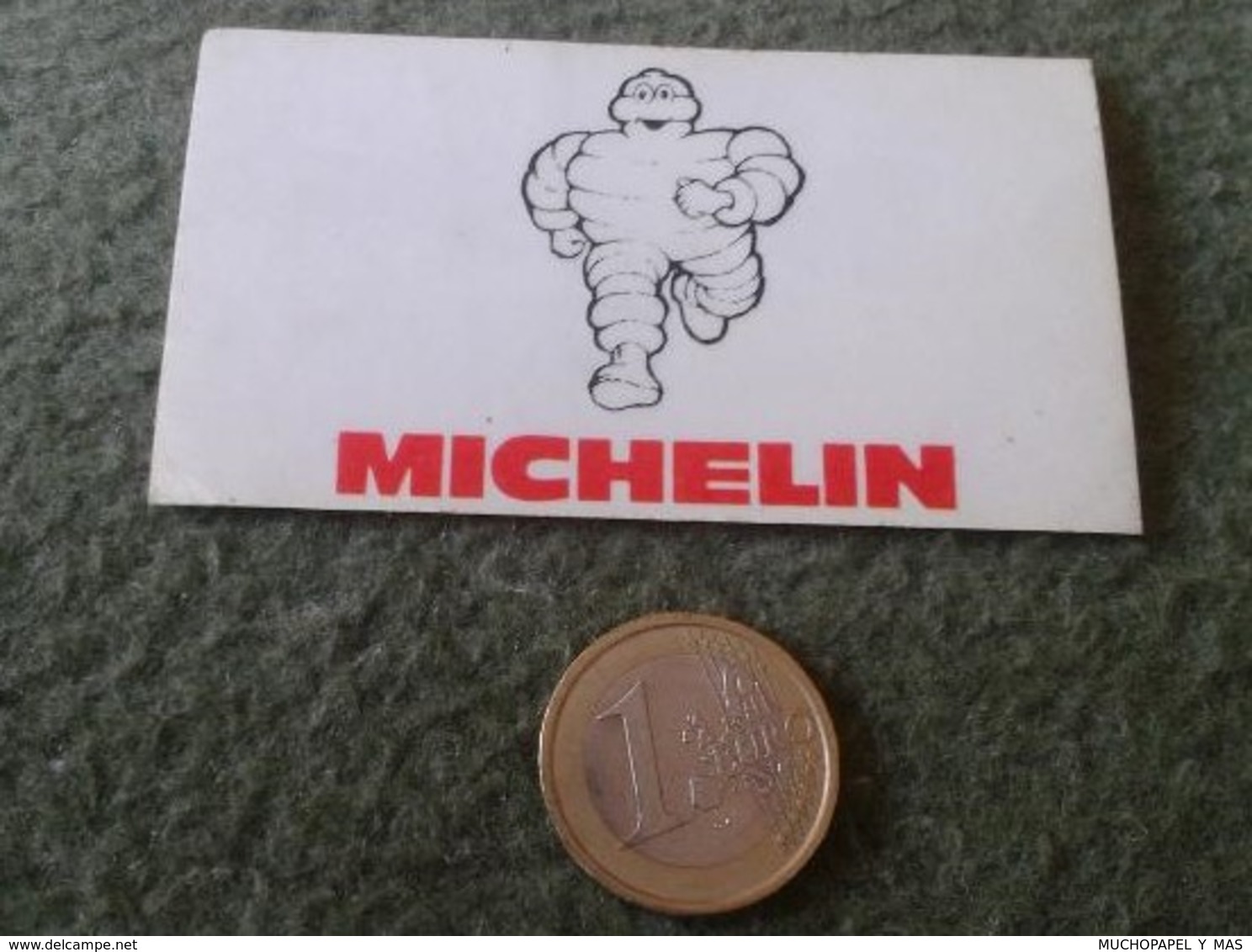 CROMO PEGATINA ADHESIVO OLD STICKER MICHELIN FRANCE RUEDAS NEUMÁTICOS BIBENDUM PNEUMATIQUES TYRE TIRE COCHE AUTO CAR.... - Pegatinas