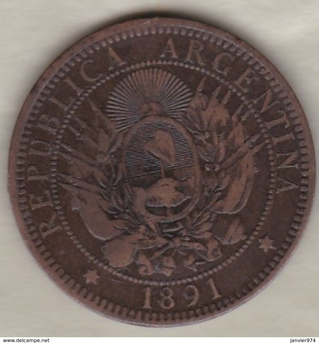 ARGENTINE / TUCUMAN. DOS CENTAVOS 1891. BRONZE - Argentine