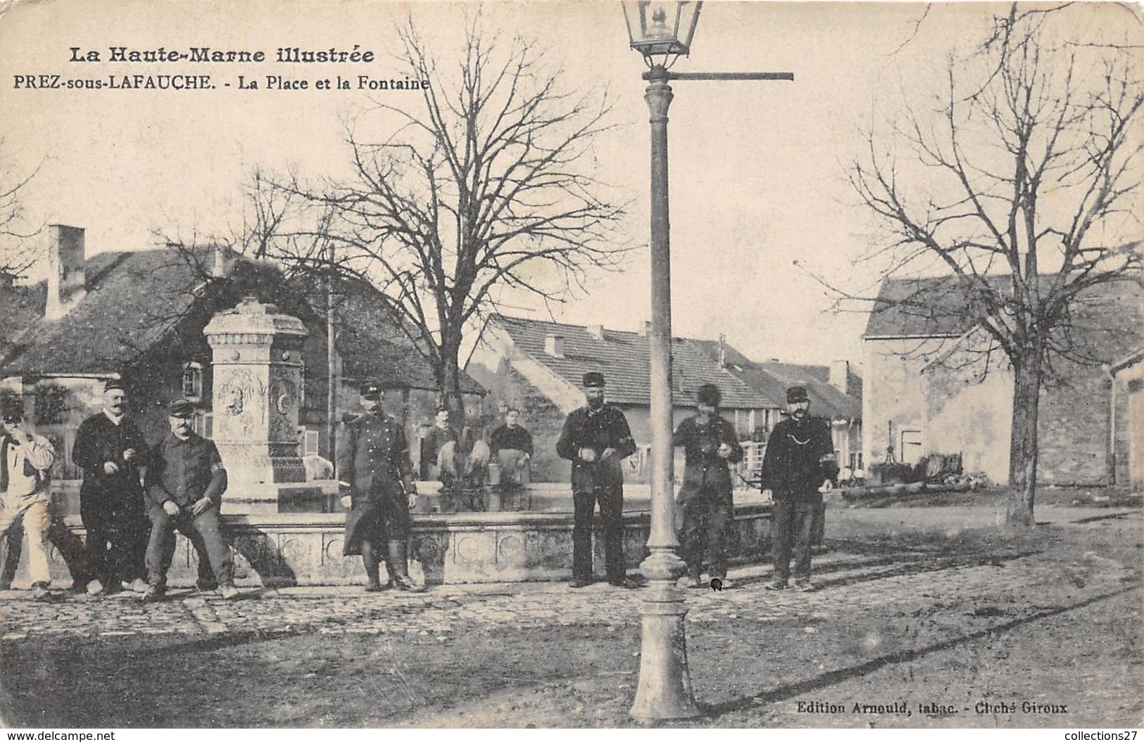 52-PREZ-SOUS-LAFAUCHE- LA PLACE ET LA FONTAINE - Autres & Non Classés